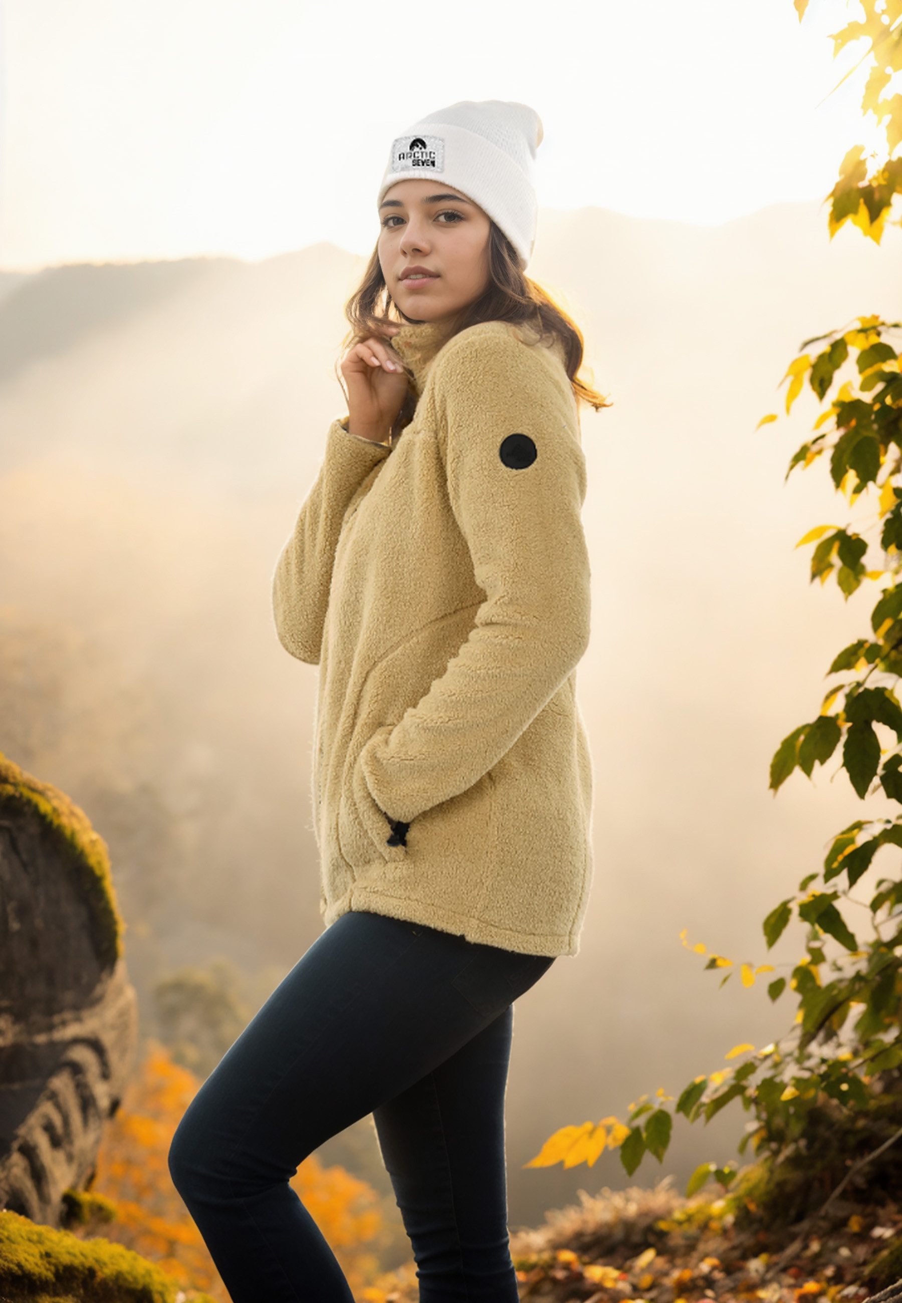 Arctic Seven Fleecejacke ASDiania Sherpa Übergangsjacke