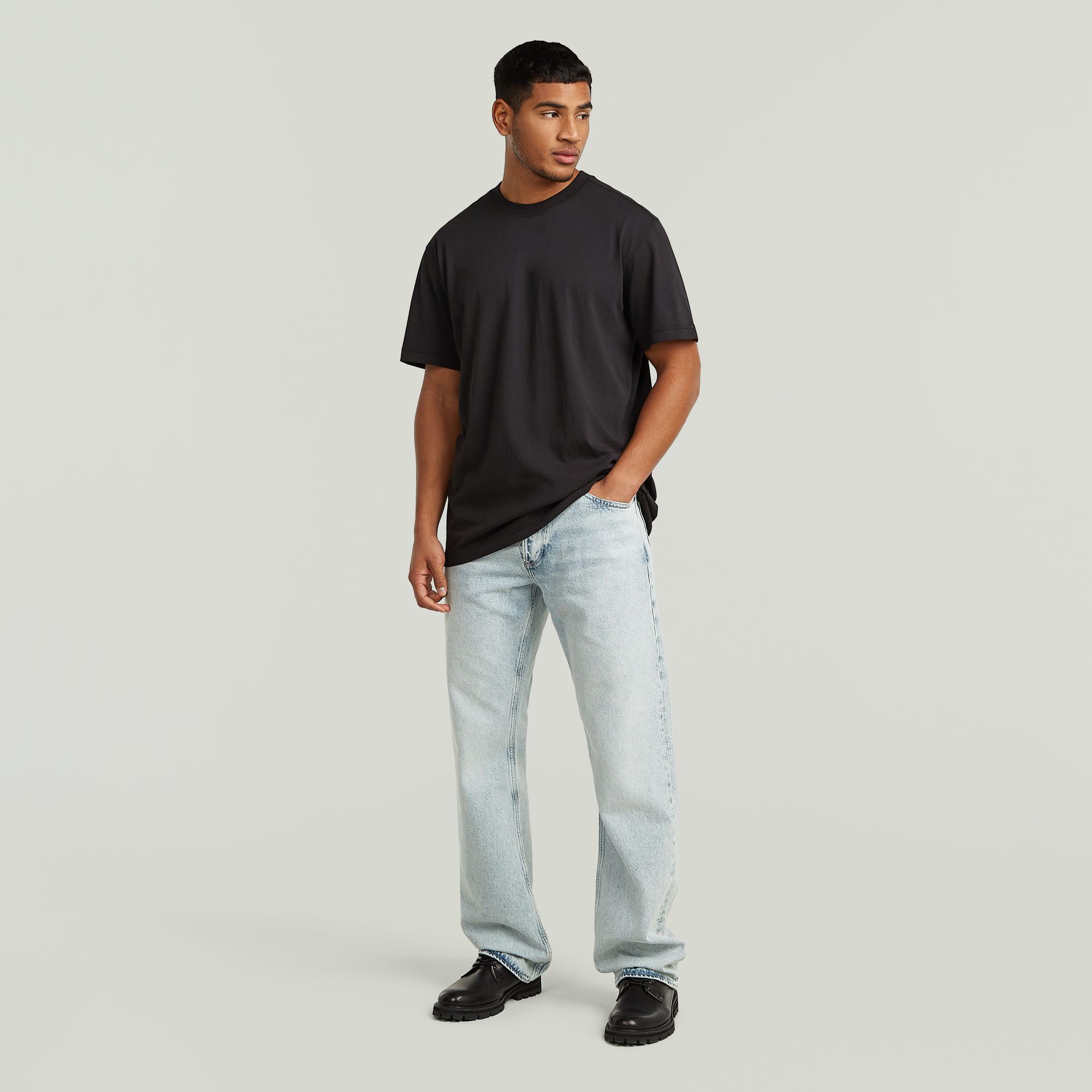G-STAR T-Shirt Layered Back mit Print auf dem Rücken, Regular Fit – Bild 4 von 5