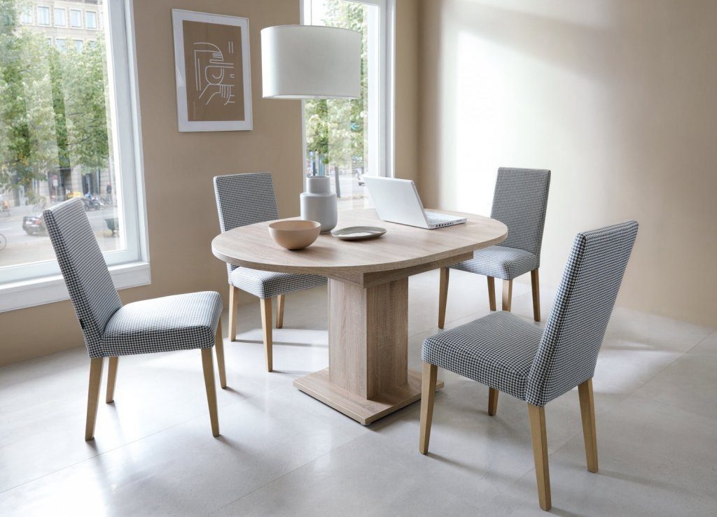 designimpex Esstisch Design WM-100 Sonoma Eiche günstig online kaufen