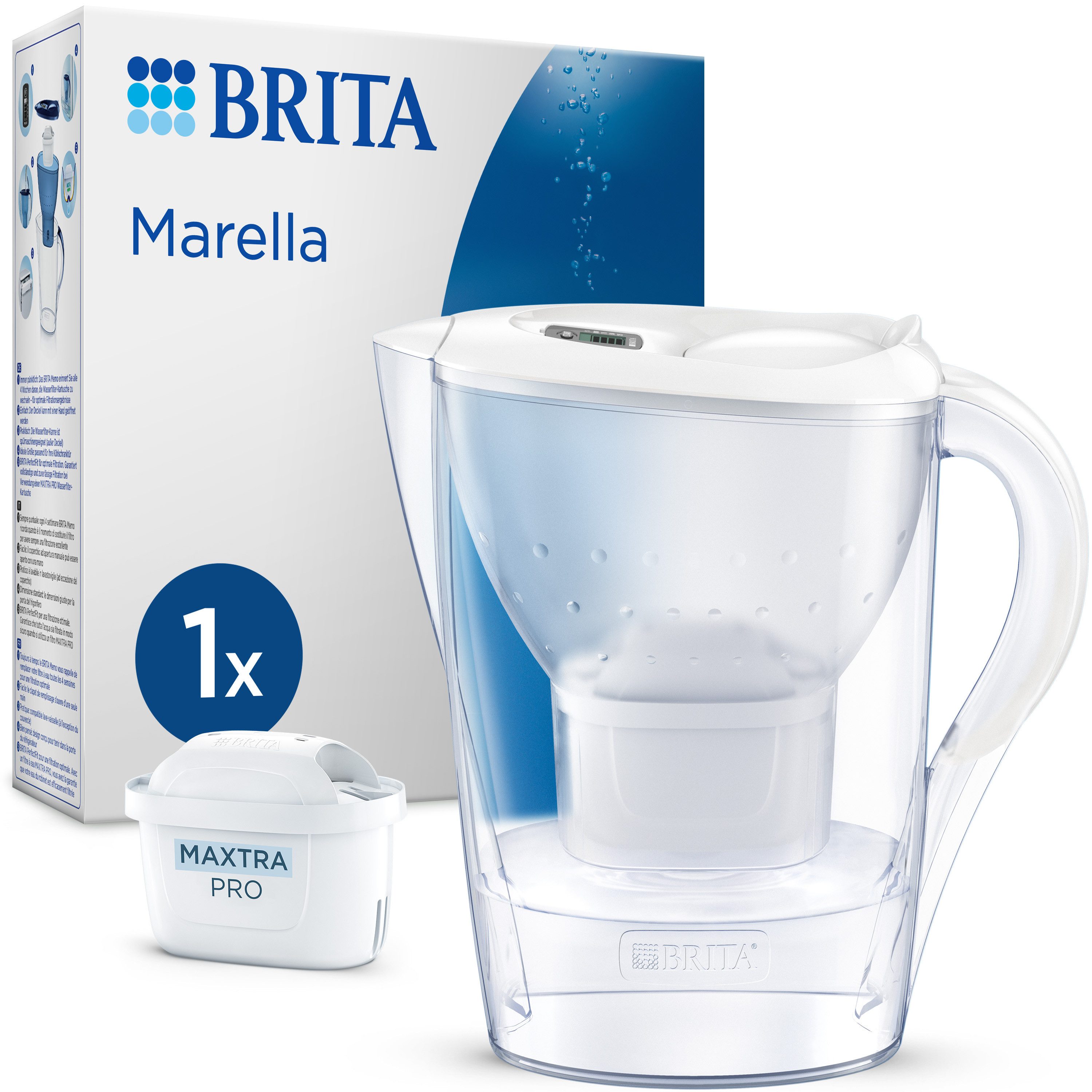 BRITA Wasserfilter Marella, inkl. 1 MAXTRA PRO Filterkartusche, 2,4l