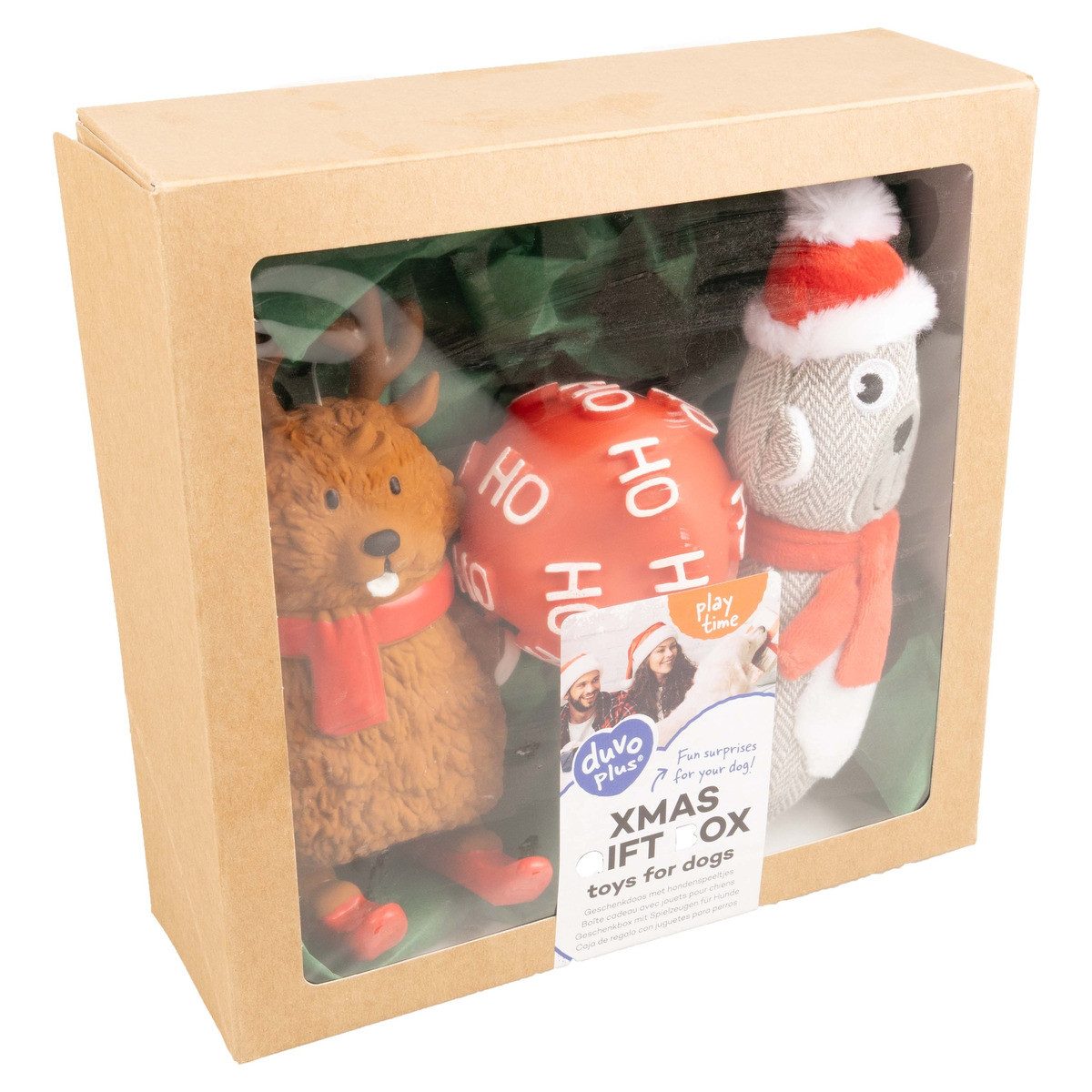 DUVO+ Tierquietschie Hundespielzeug Xmas Toy Giftbox