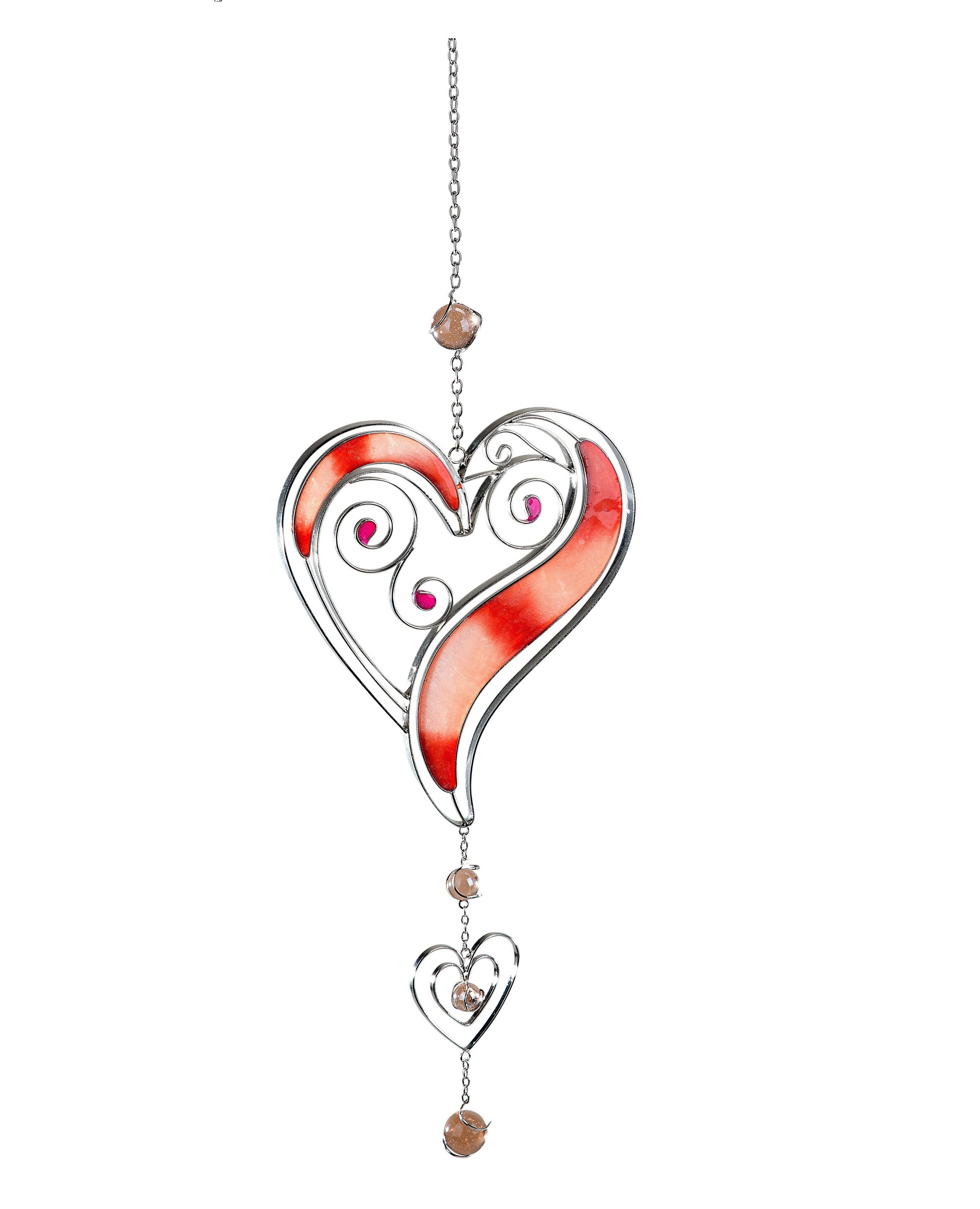 formano Fensterdekoration formano Fensterdeko Hänger Rot / Silber hängend 5 günstig online kaufen