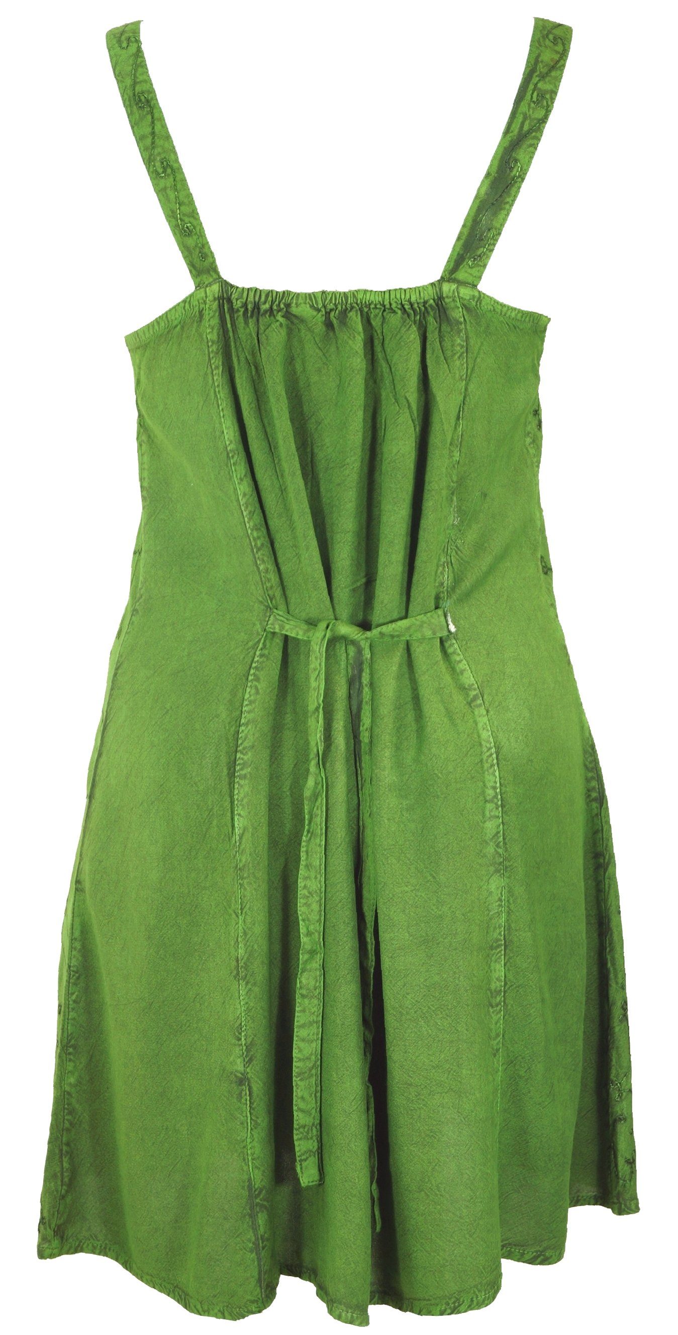 Boho Minikleid alternative indisches Guru-Shop Besticktes -.. grün Midikleid Kleid, 7 Design Bekleidung