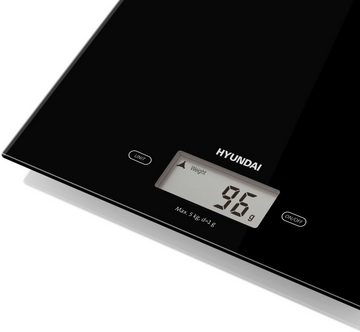 Hyundai Küchenwaage KVE893B, bis zu 5 kg, LCD-Display, TARE-Funktion