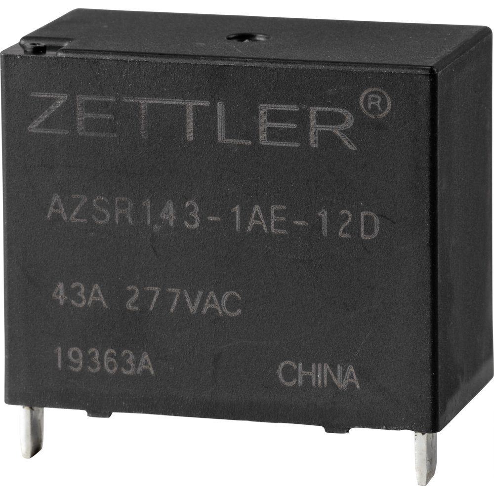 Zettler Electronics Zeitrelais Zettler Electronics AZSR143-1AE-12D Powerrelais 12 V/DC 50 A 1 Schließ, (AZSR143-1AE-12D)