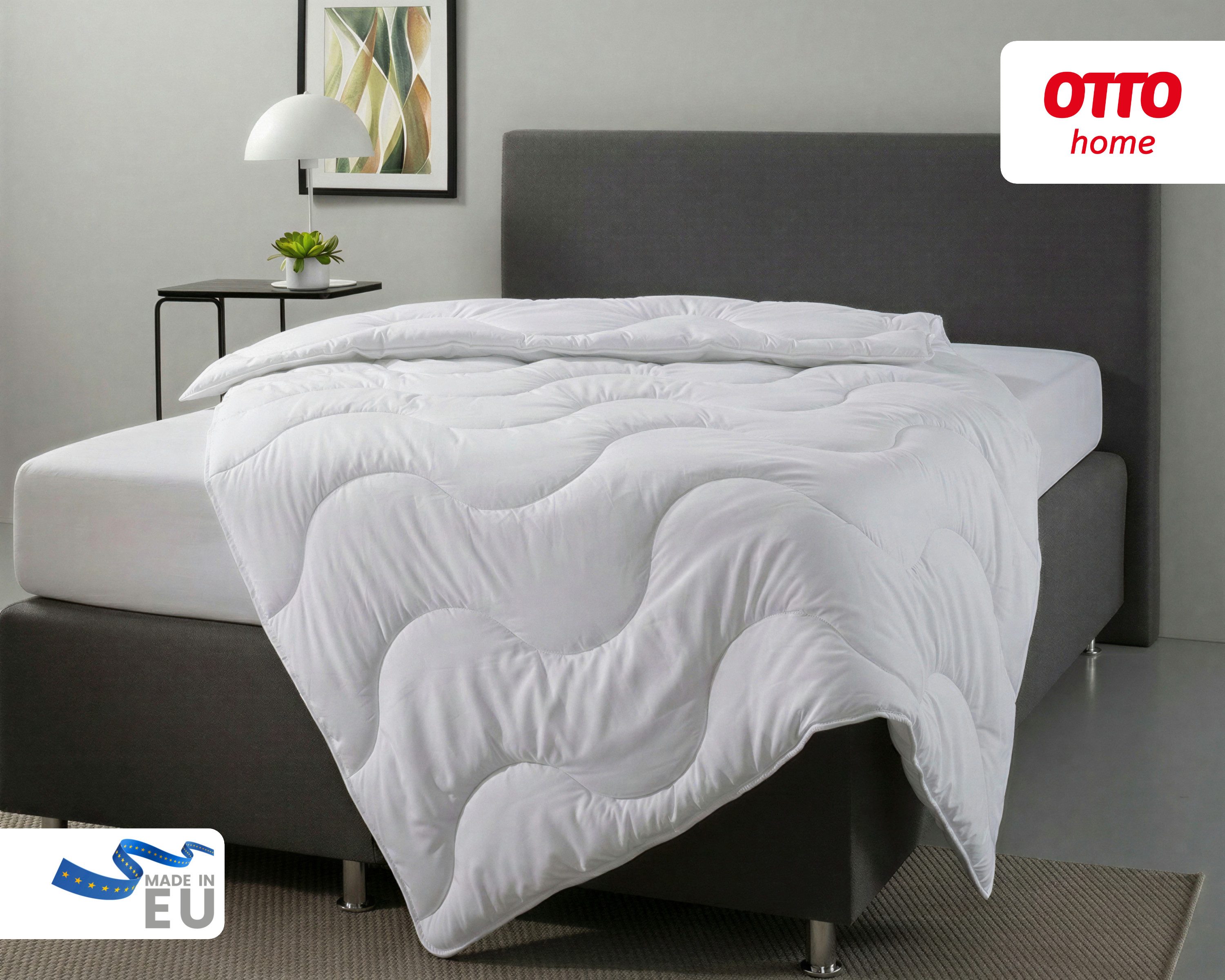 OTTO home Microfaserbettdecke Mailo Bettdecke 135x200 cm, 155x220 cm, Füllung: Polyester, Bezug: Microfaser-Feinbatist, Sommer, Winter, Decke, kuschelweicher Microfaser-Feinbatist Bezug