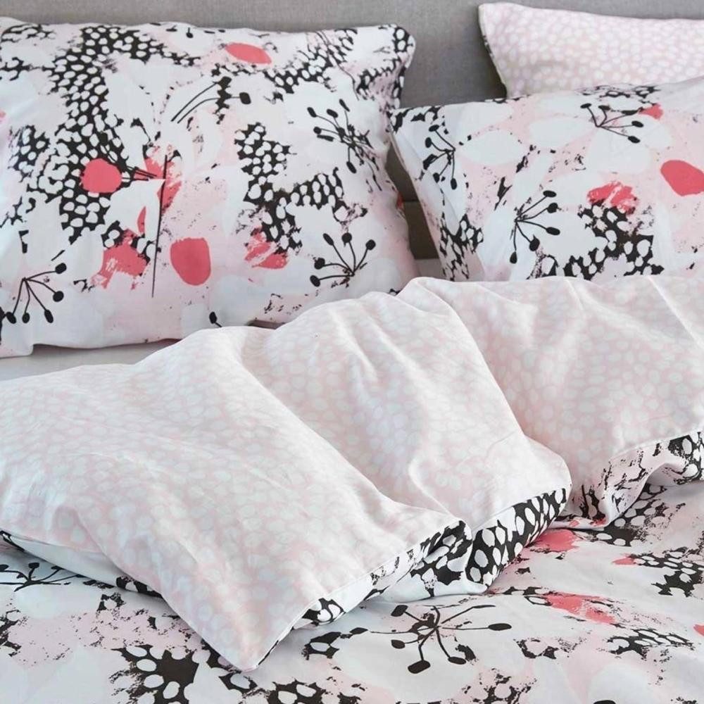 Esprit Bettwäsche Puako in Coral Pink von Esprit, Baumwoll-Satin, 2 teilig