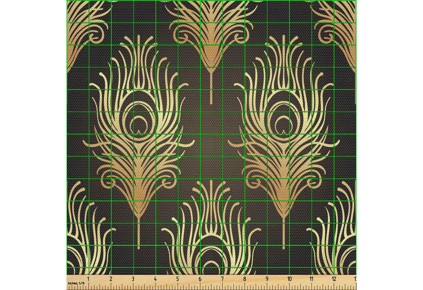 Thumbnail - Abakuhaus Stoff Schön Gewebten Stoff für Polster und Wohnaccessoires, Art Deco Jazz-Ära Inspiration