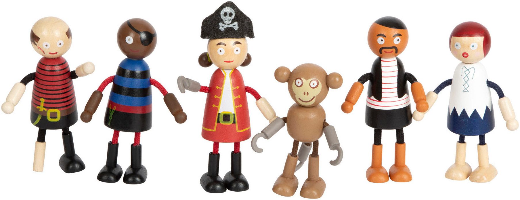 Small Foot Biegepuppe Piraten Figuren (Set) günstig online kaufen