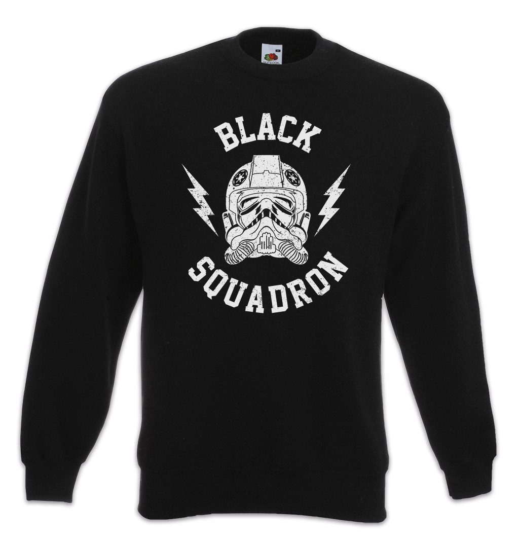 Sweatshirt Black Squadron Vintage II Sweatshirt Star Tie Pilot Sci-Fi Logo