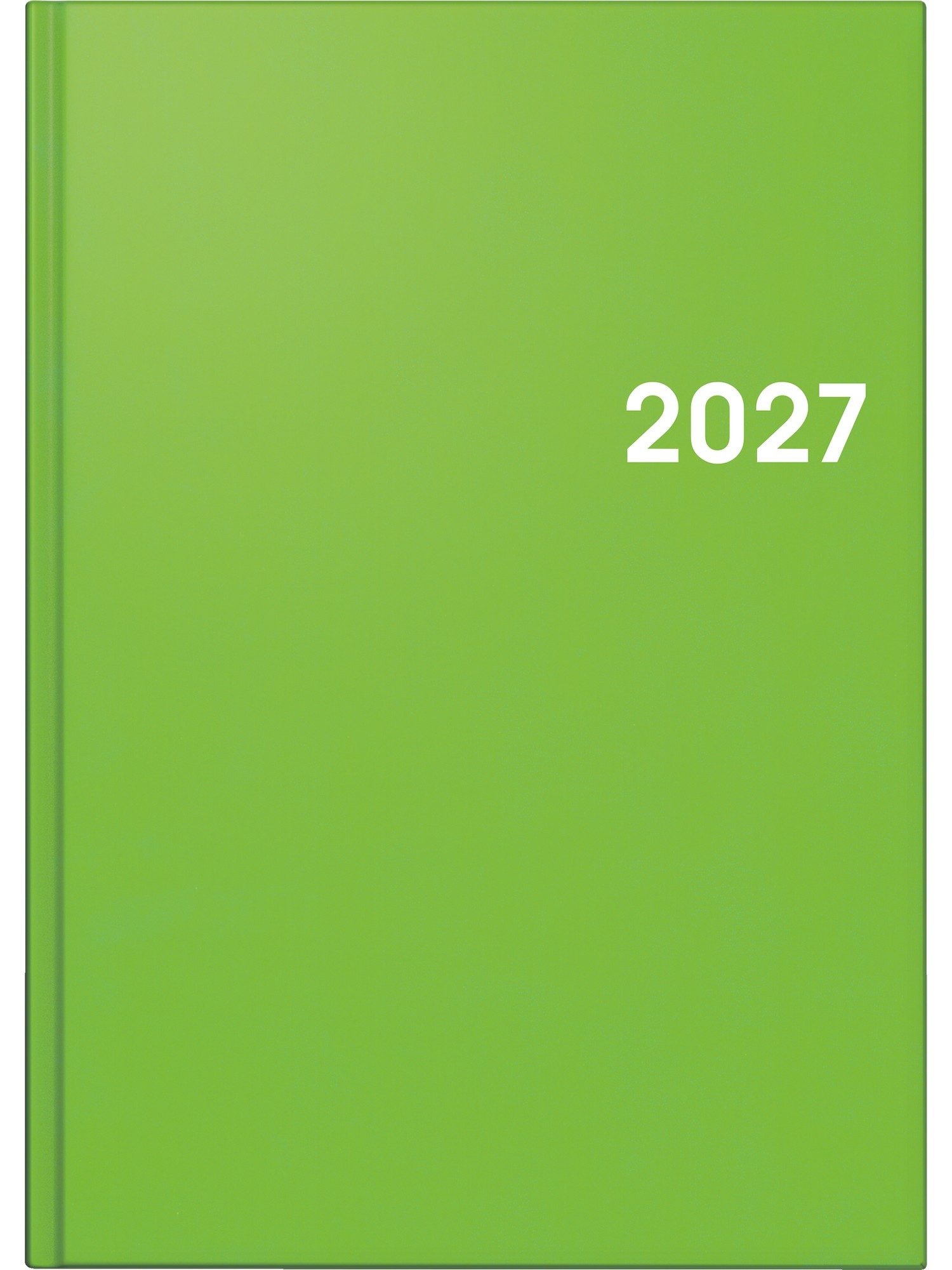 Baier & Schneider Buchkalender Buchkalender 2027 hellgrün A5, Eckperforation