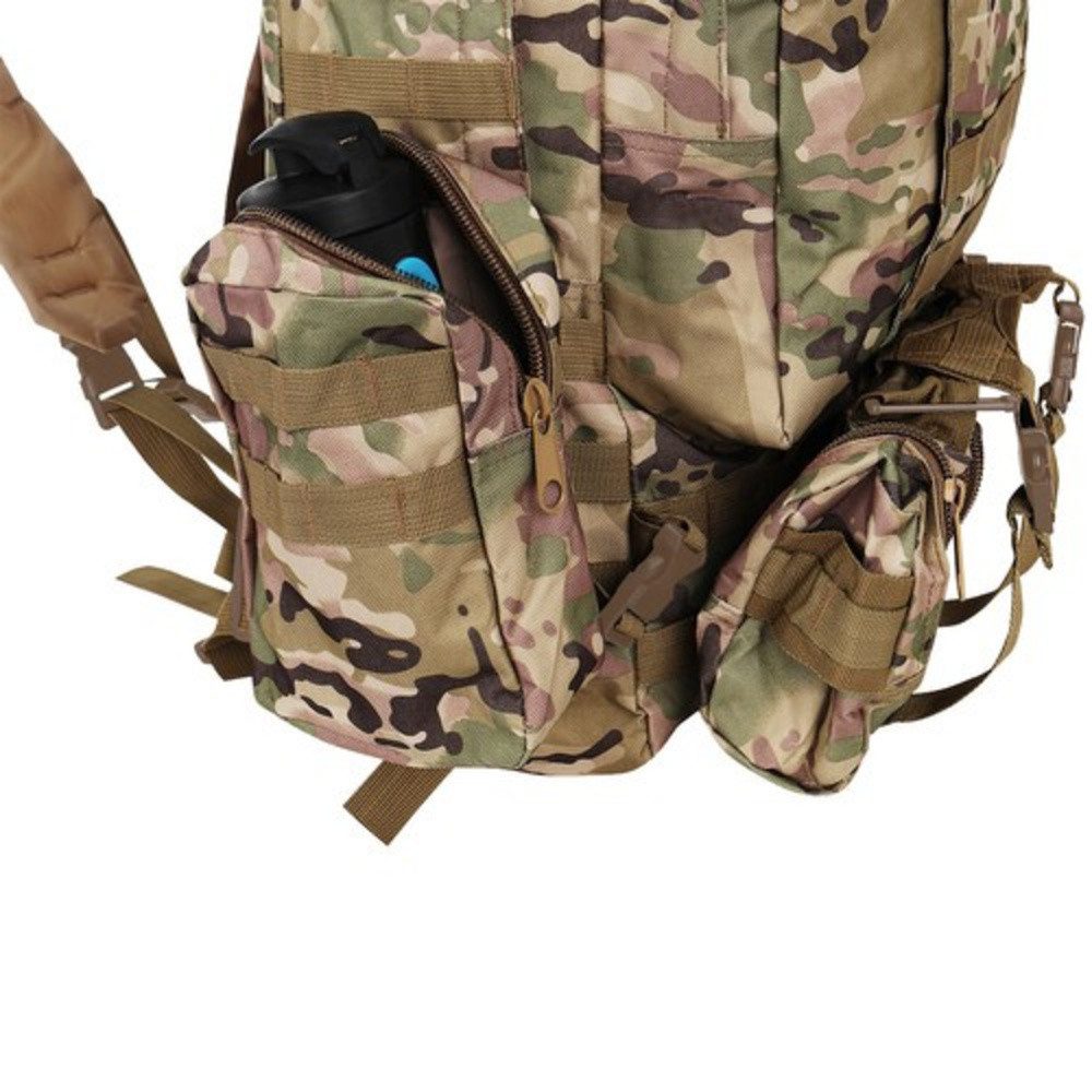 Trizand Reiserucksack Militärrucksack Touristenrucksack (Set, 1-tlg., abnehmbare Taschen), Ausrüstung flexibel befestigen – perfekt für Outdoor-Profis – Bild 4 von 5