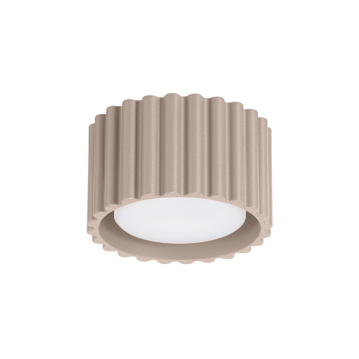SOLLUX lighting Deckenleuchte Plafond Aura 1 Taupe Gx53, Nicht enthalten