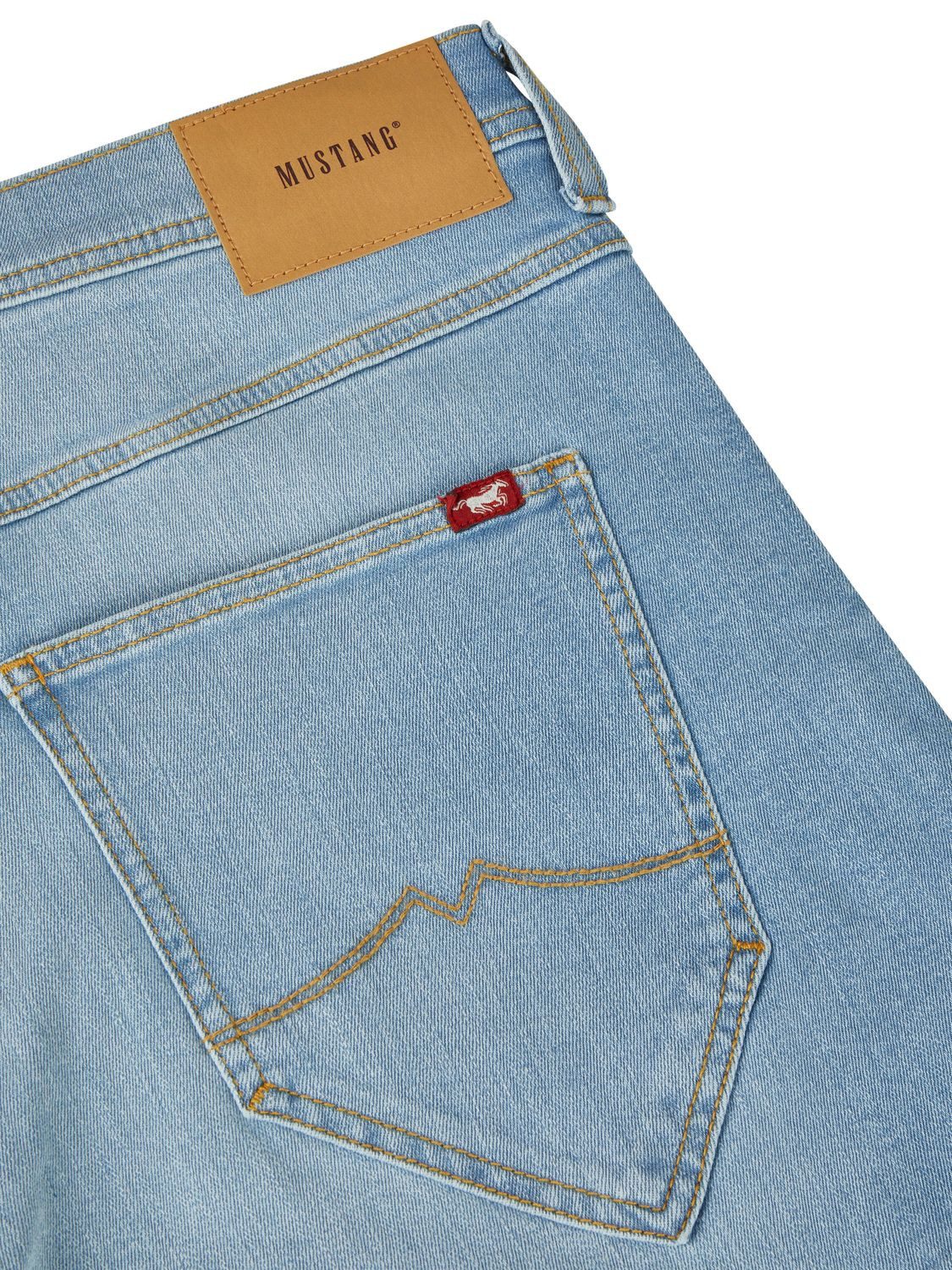 MUSTANG Jeansshorts Herren 3/4 Shorts Freemont Straight Fit Bermudashorts mit Stretch – Bild 4 von 4