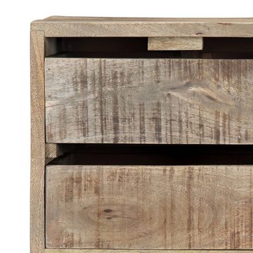 vidaXL Sideboard Sideboard 140×30×60 cm Massivholz Mango (1 St)