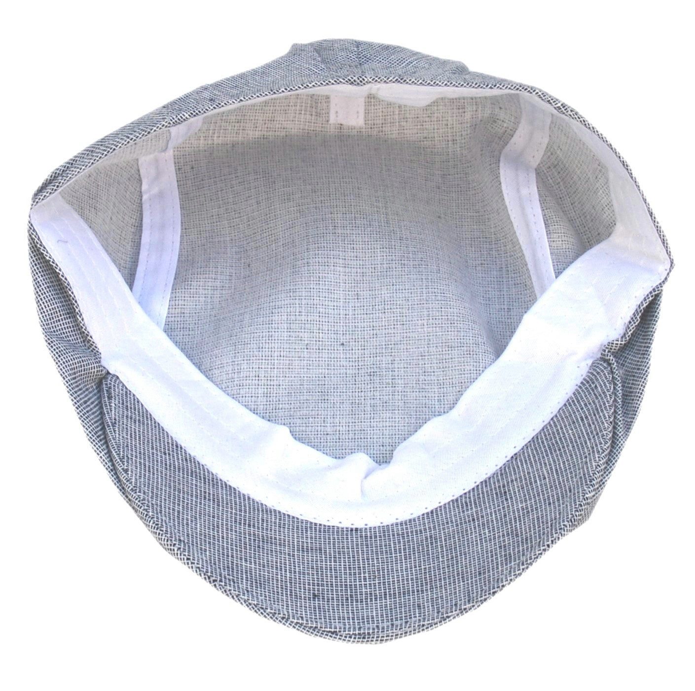 Cool4 Schiebermütze Flatcap Herren Gatsby Cap MiniX Muster Leinen