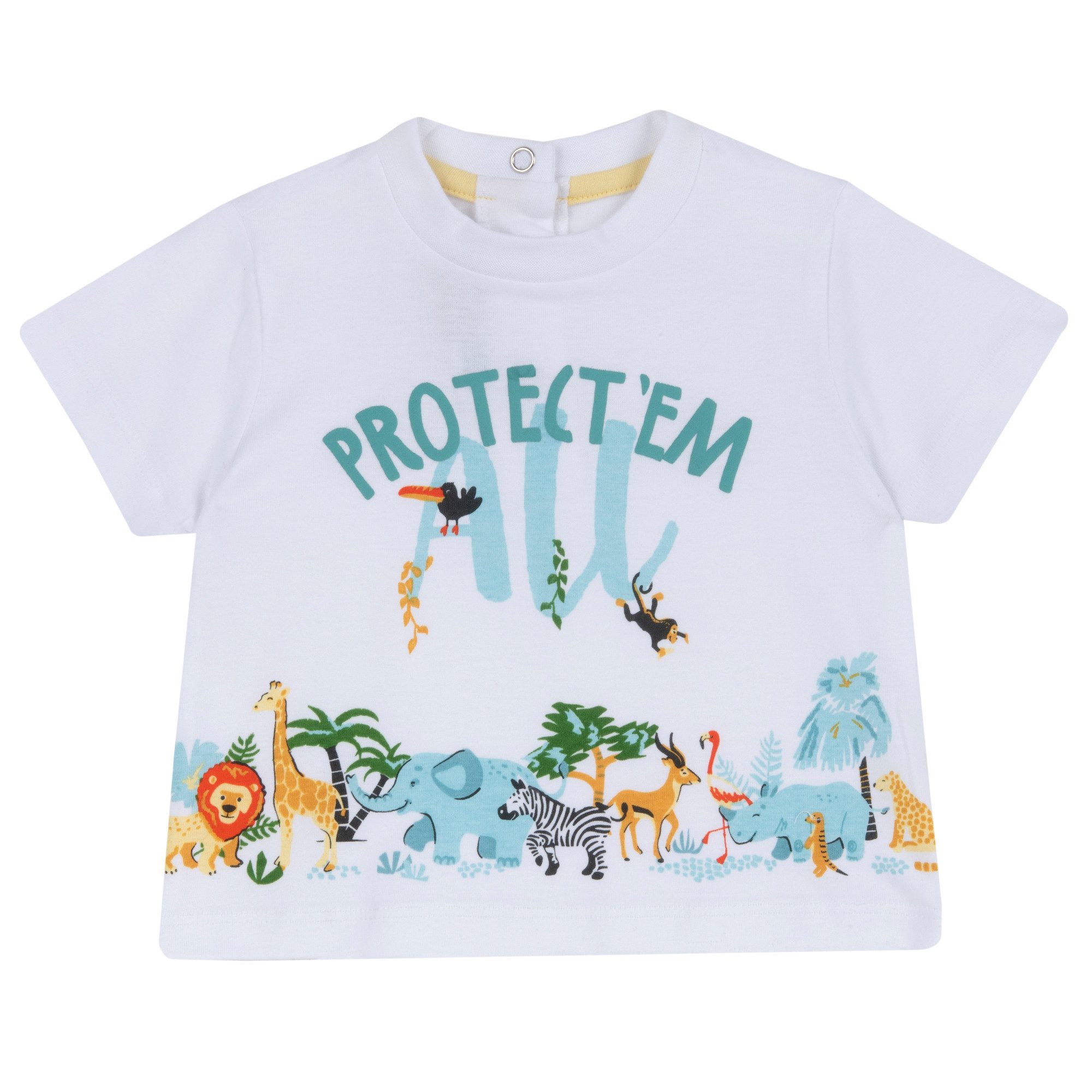 Chicco T-Shirt T-Shirt (1-tlg) Kinder T-Shirt „Protect’em“ – Kurzarmshirt mit Tiermotiv