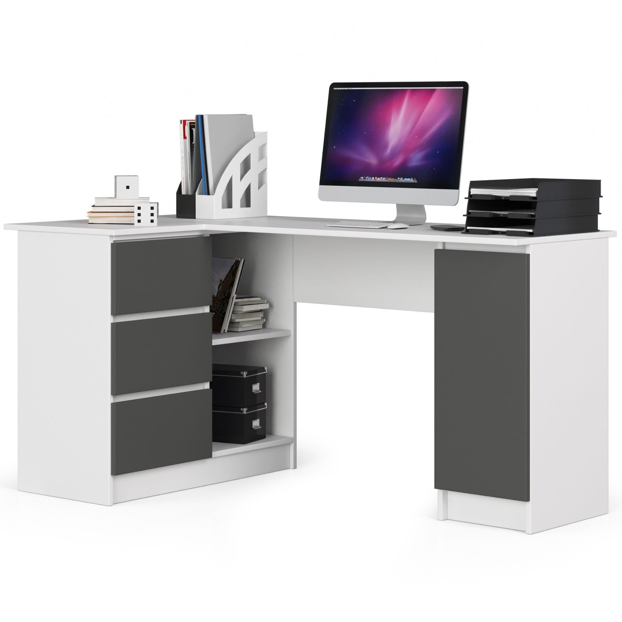 Raumhirsch Furniture Schreibtisch modern - Bürotisch mit Funktionalität & Stil - Home-Office Tisch, Hochwertige Verarbeitung, kratzfest, Selbstmontage