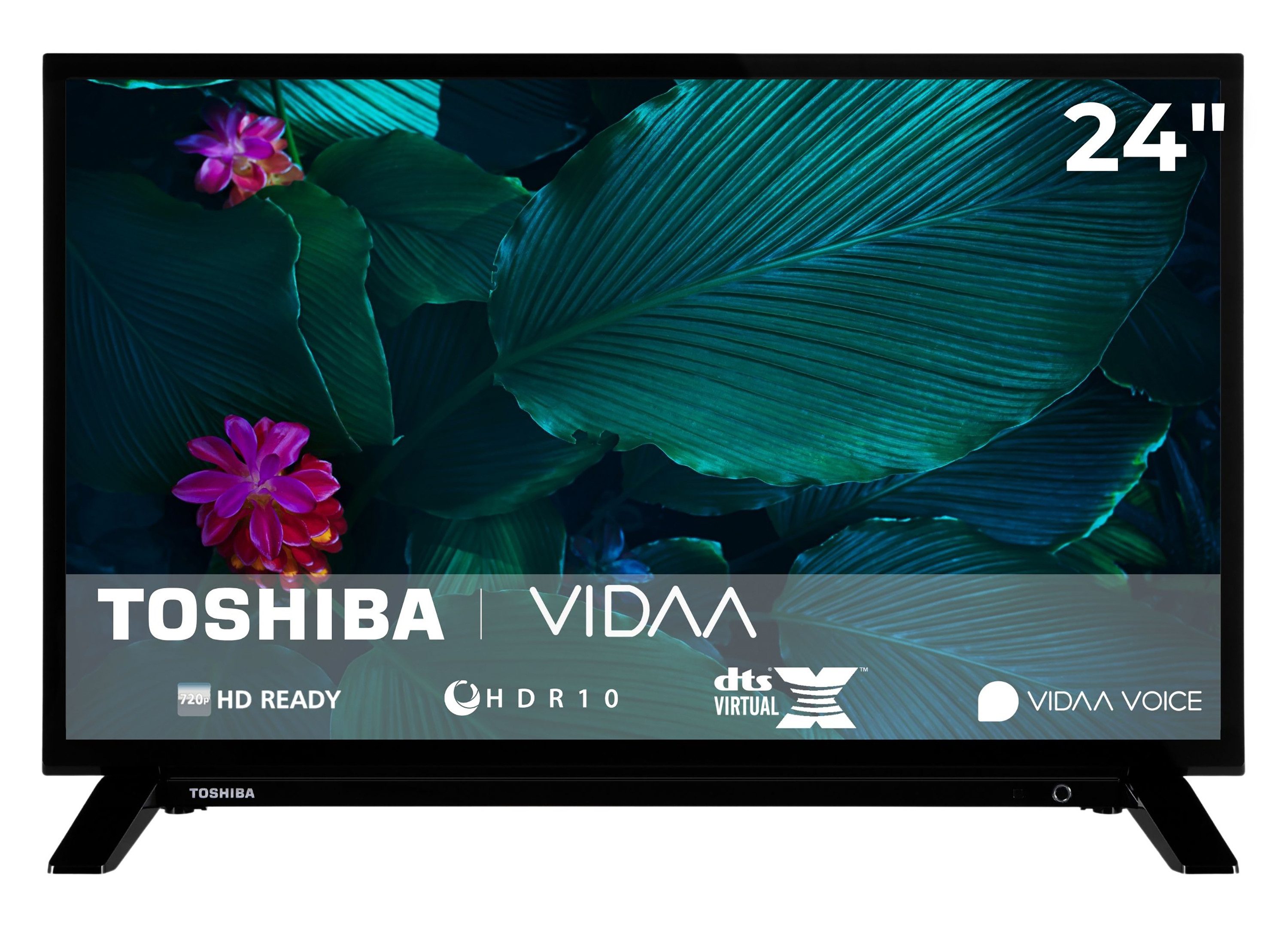 Toshiba 24WV2F63DAZ LCD-LED Fernseher (60 cm/24 Zoll, HD-ready, VIDAA Smart TV, HDR, Triple-Tuner, VIDAA, Dolby Audio, Alexa-fähig)