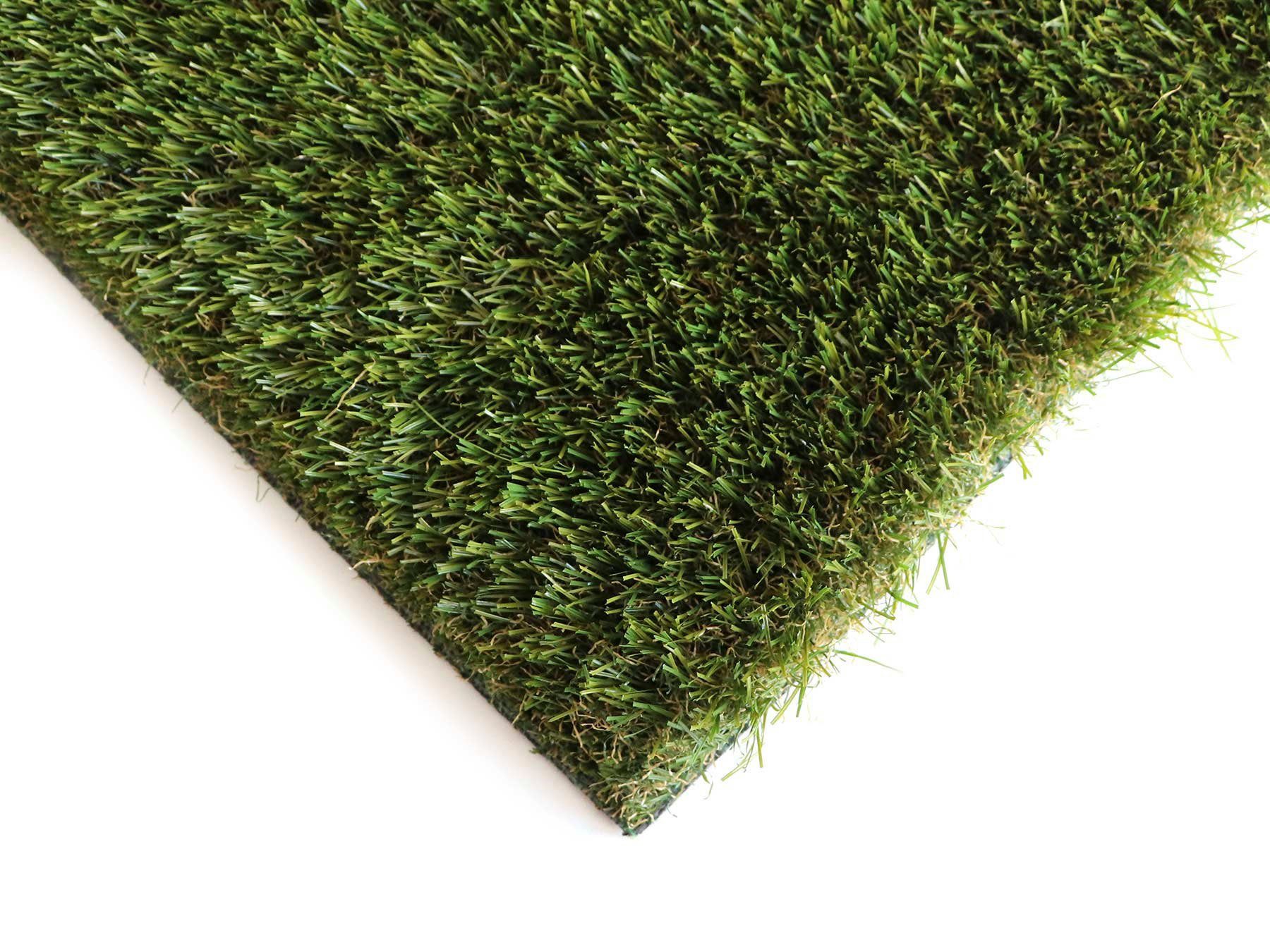 Primaflor-Ideen in Textil Kunstrasen MIDSOMMAR, Gesamthöhe 40 mm, Made in Netherlands, rechteckig, natürliche Optik, mit Drainagefunktion, ideal für Balkon & Terrasse