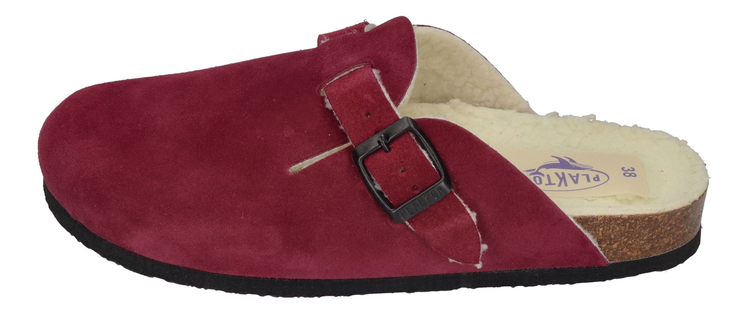 Plakton BLOGG WOOL Pantolette burdeos