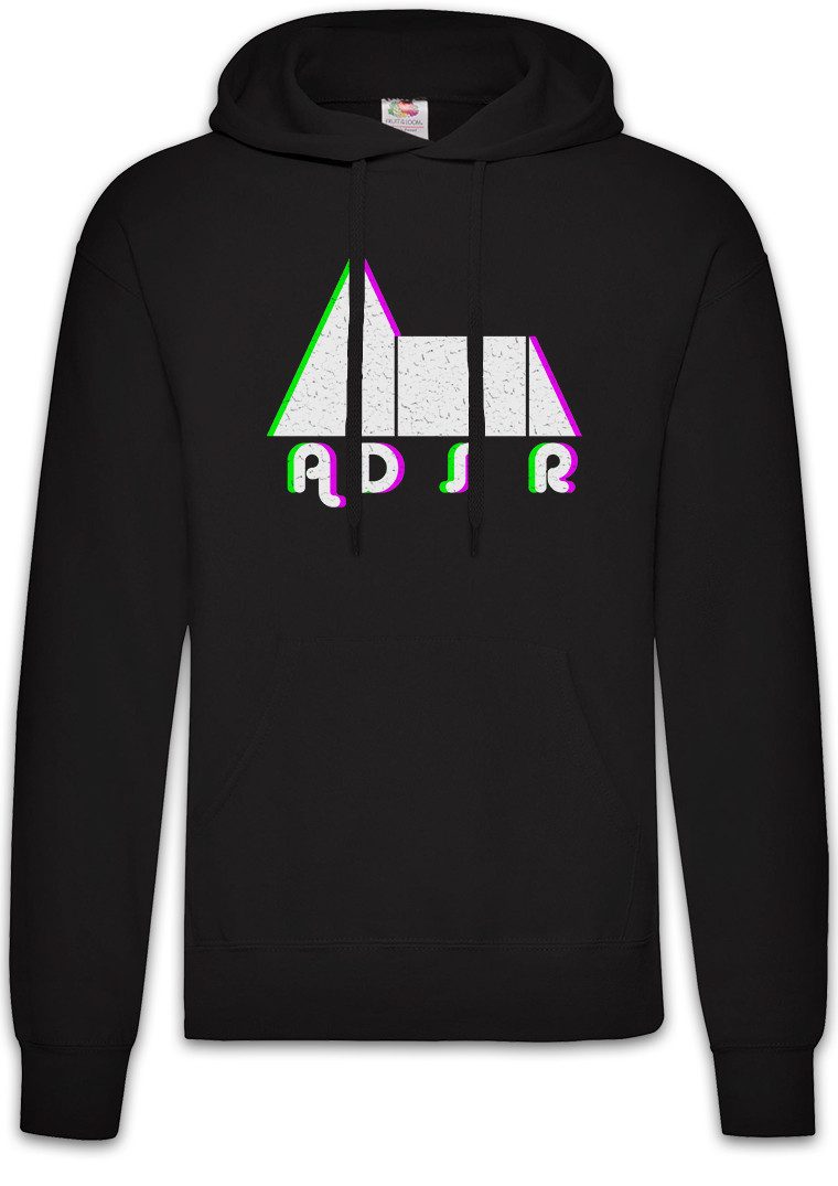 Hoodie Synthesizer ADSR Glitc Herren Hoodie Electro Techno LFO Musik Music DJ