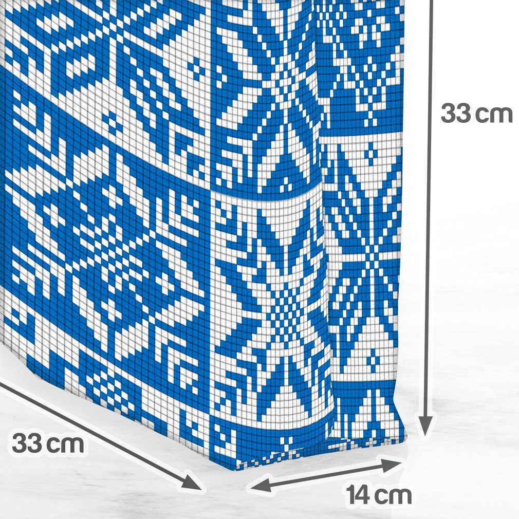 VOID Norwegen Norwegen Muster (1-tlg), Küche Pixel Küche Henkeltasche Winter Pixel Muster Winter