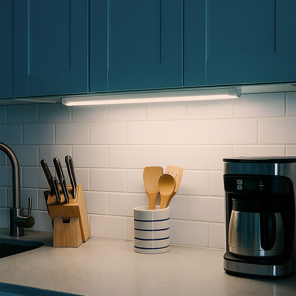 V-TAC LED Unterbauleuchte, LED-Leuchtmittel fest verbaut, Neutralweiß, LED Deckenlampe Küchenlampe Unterbauleuchte neutralweiß