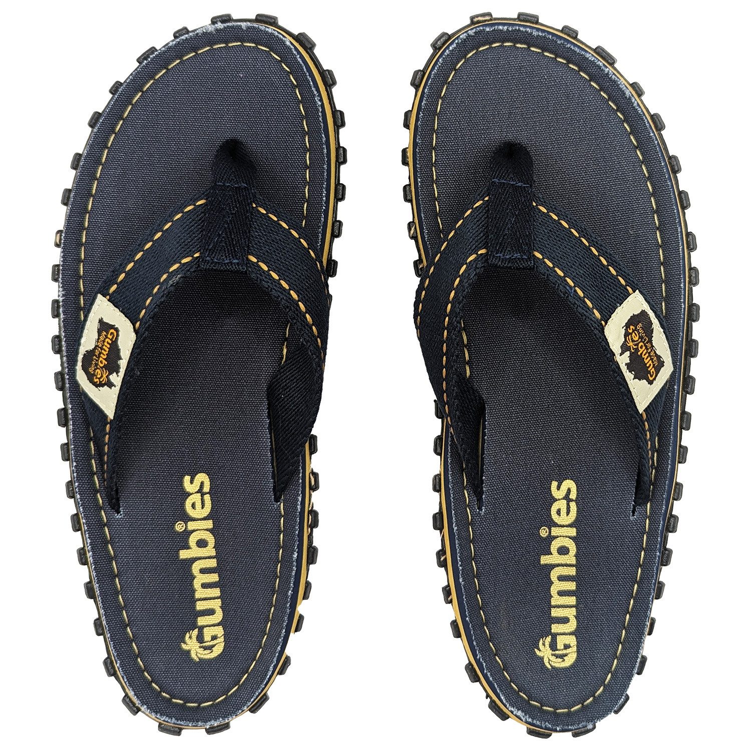 Gumbies Classic in Navy T-Strap-Zehentrenner Hergestellt aus recycelten Materialien