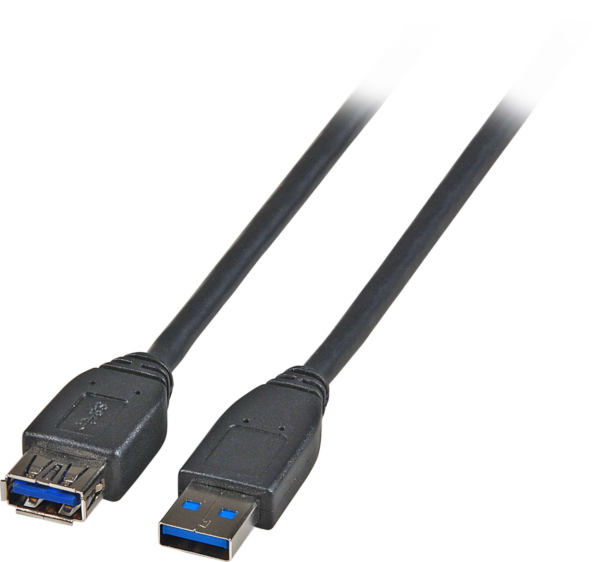 EFB ELEKTRONIK EFB-ELEKTRONIK Ka USB Verläng. S/B A->A 1,8m schwarz USB3.0 USB-Kabel