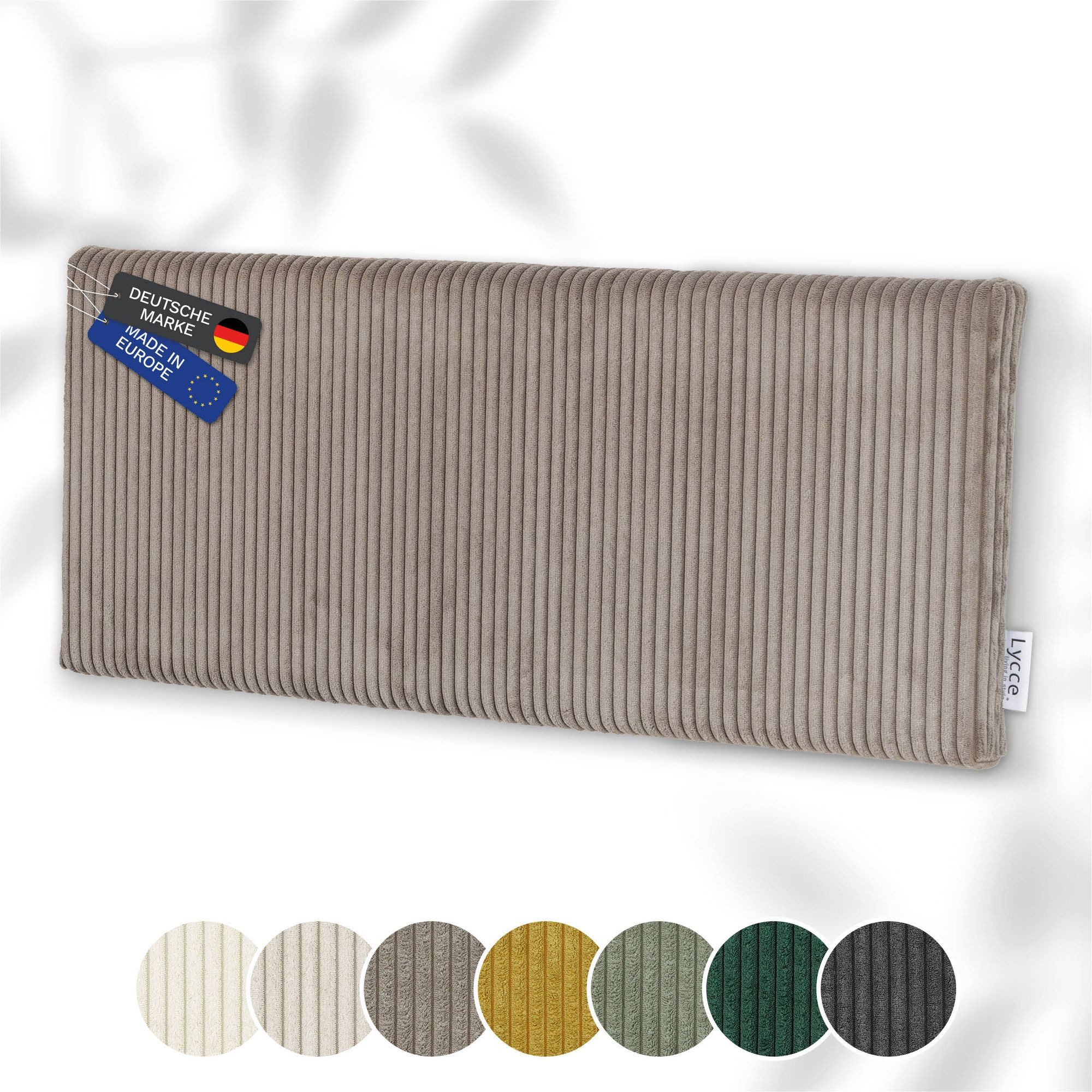 Lycce Kopfstütze Wandkissen Cord - Wandpolster Kopfteil Betten & Rückenkissen Sitzbank, (1 St)