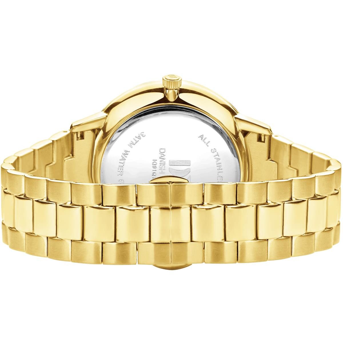 Danish Design Quarzuhr Danish Design Herrenuhr IQ91Q1267 (3310109) Akilia Day/Date Gold Link, (1-tlg)