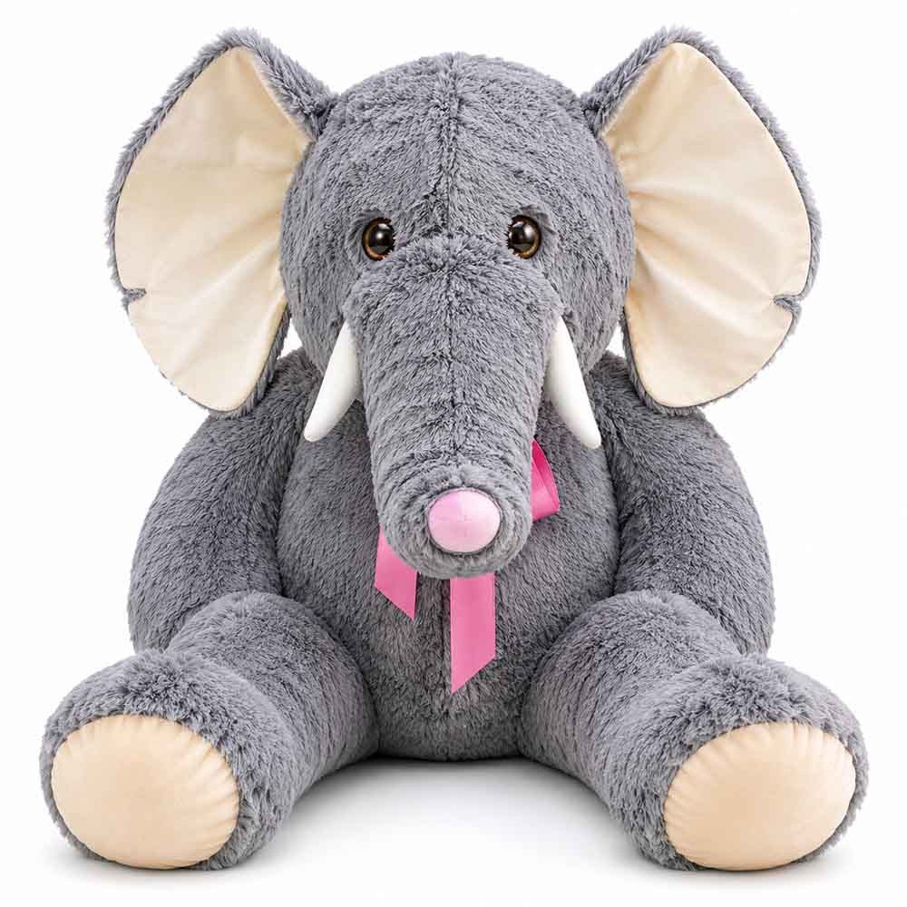 Krüger & Gregoriades Kuscheltier Elefant Kuscheltier XXL "Ernst" - ca. 140 cm (1-St)