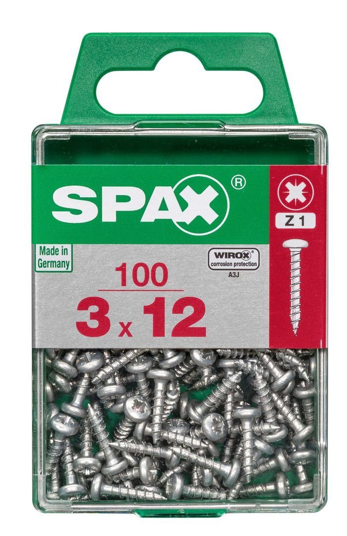 SPAX Holzbauschraube Spax Universalschrauben 3.0 TX x 12 mm 10