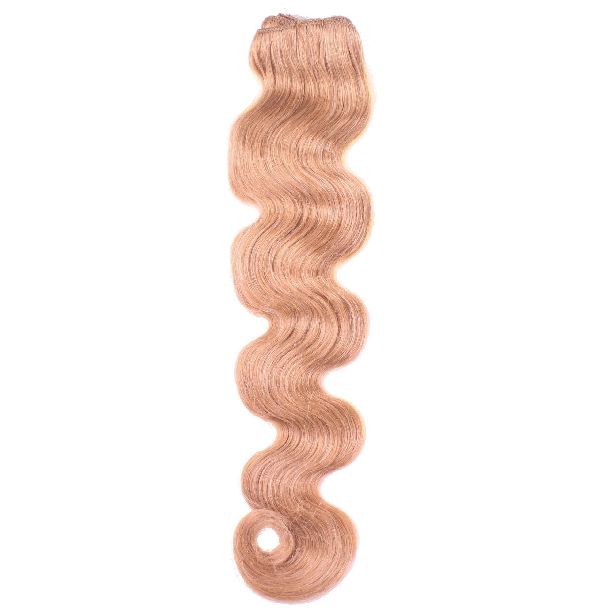 hair2heart Echthaar-Extension Gewellte Echthaartresse #8/01 Hellblond Natur-Asch 50cm