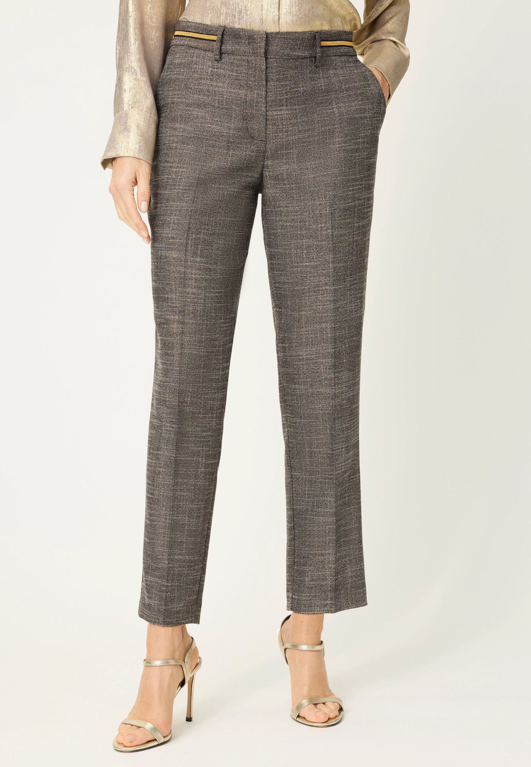 Olsen Stoffhose Hose mit Glanz-Effekt Hose mit Glanz-Effekt