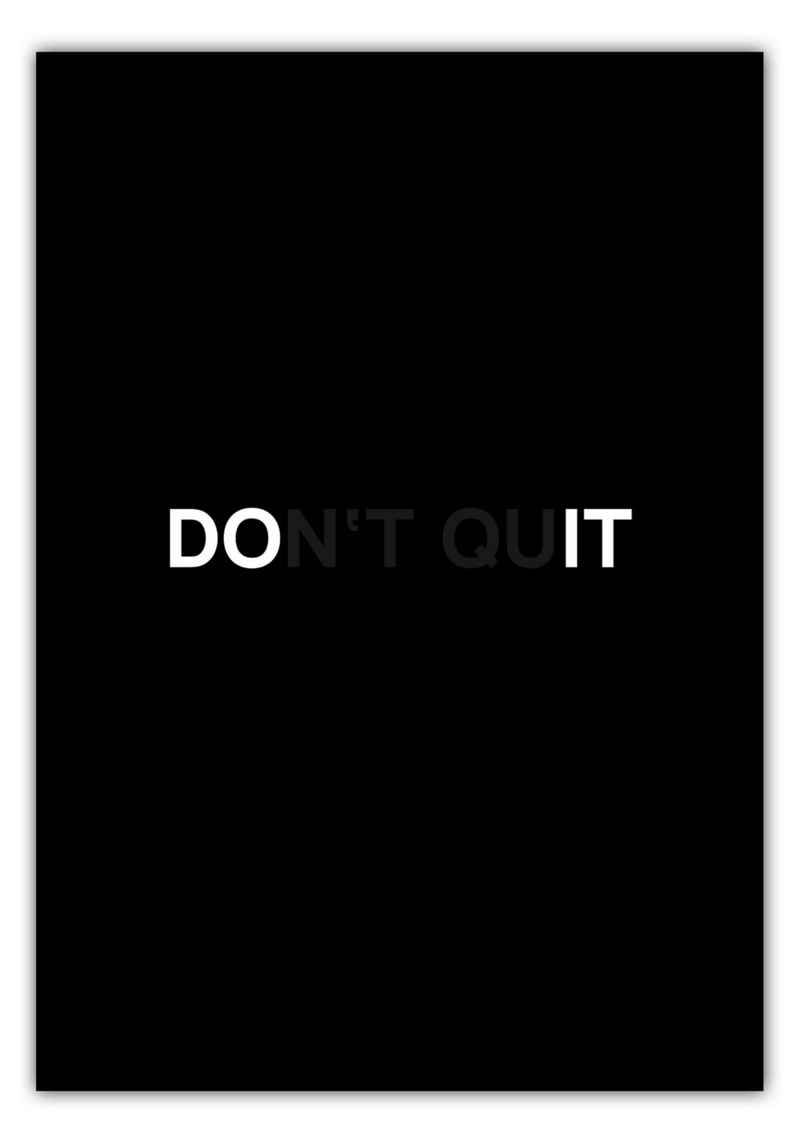 MOTIVISSO Poster Don't Quit Do It