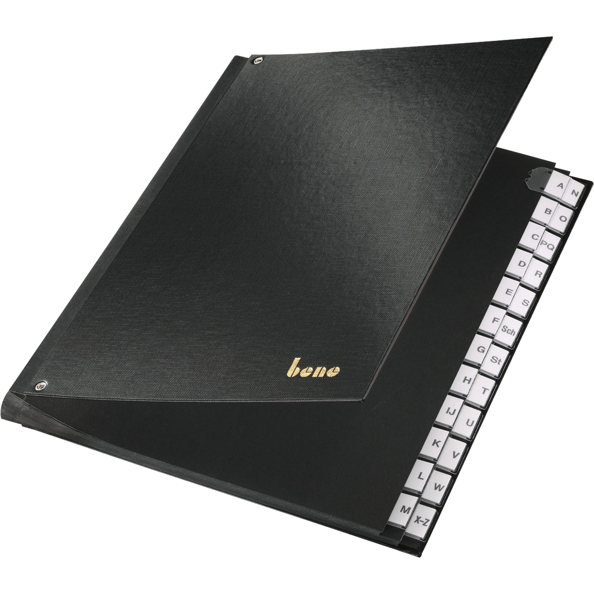 Organisationsmappe Pultordner A-Z 75116 SW PP schwarz