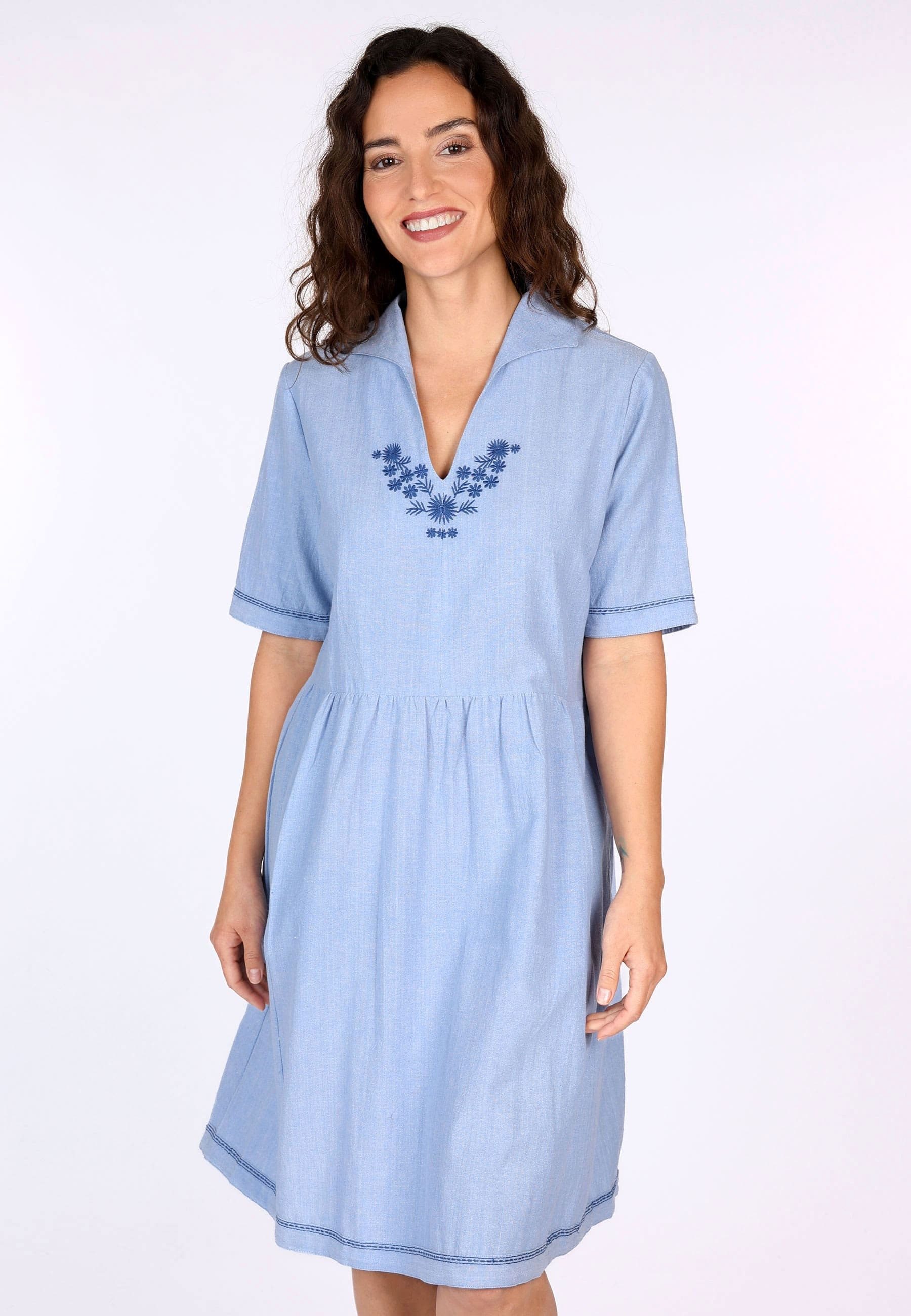 Sorgenfri Sylt Sommerkleid Marionara Stickdetails