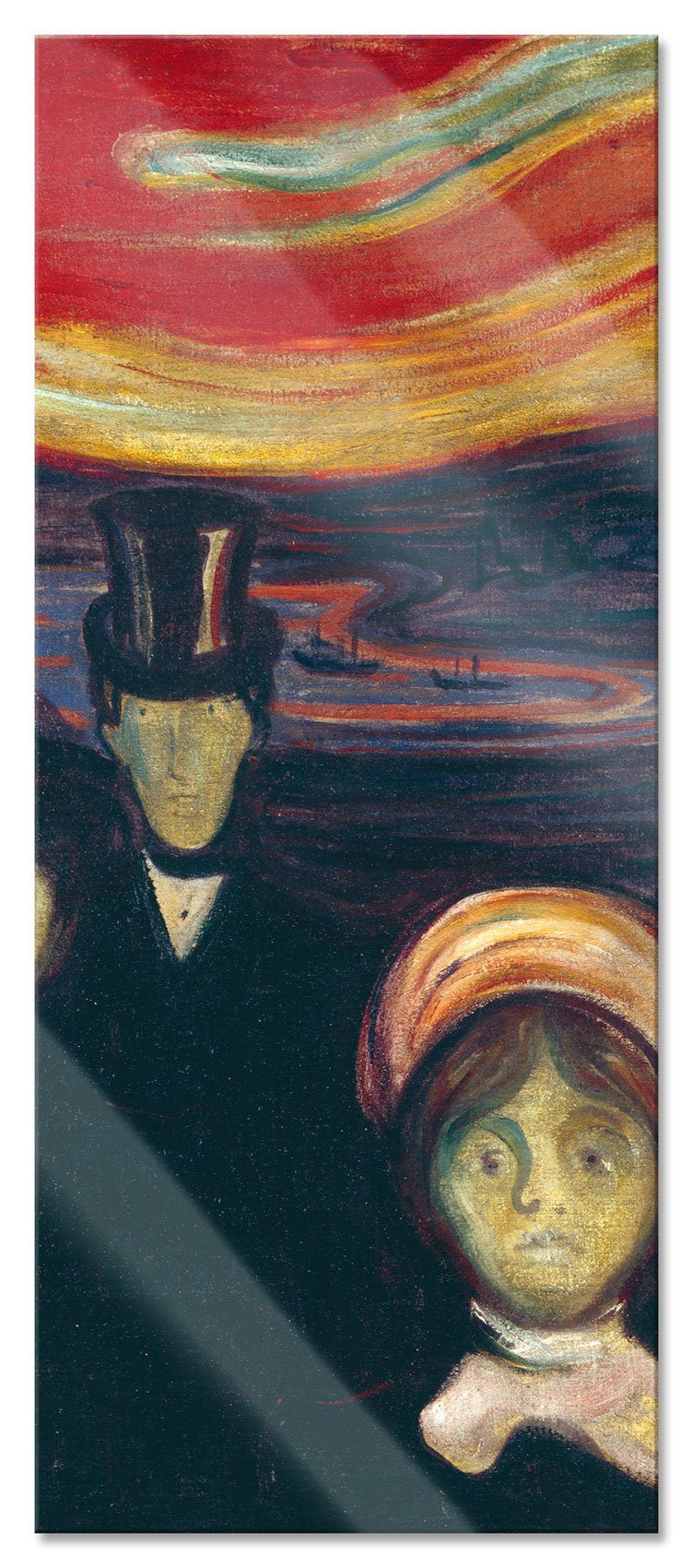 Pixxprint Glasbild Gustav Klimt - Hermine Gallia, Gustav Klimt - Hermine Gallia (1 St), Glasbild aus Echtglas, inkl. Aufhängungen und Abstandshalter | Bilder