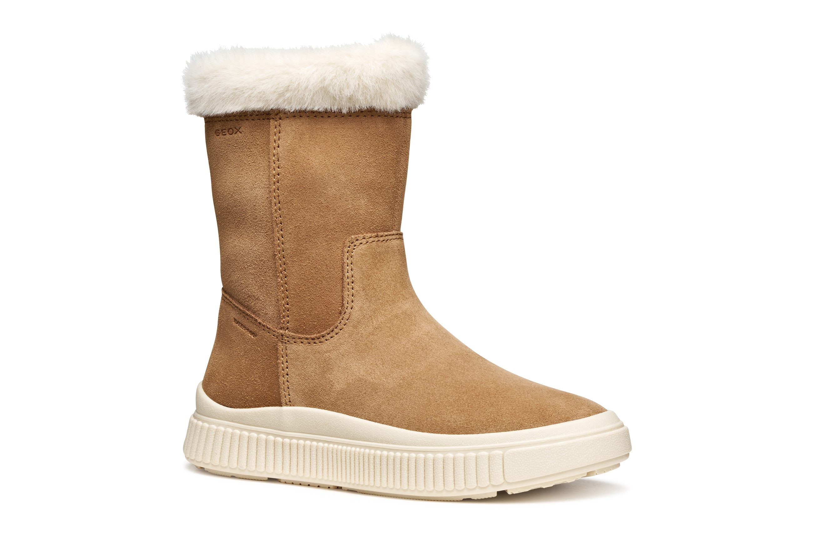 Geox J LAQUINNY GIRL WPF Winterstiefel Winterboots, wasserabweisend, Größenschablone zum Download