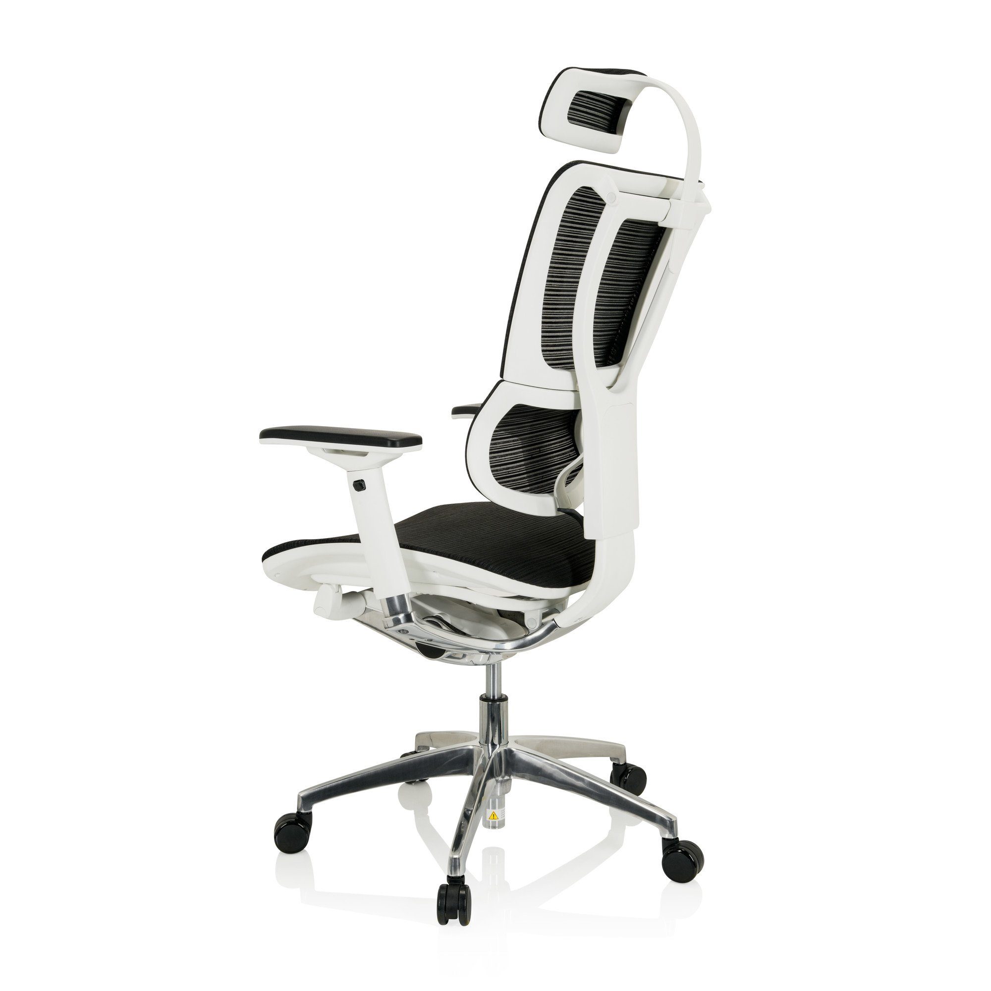 hjh OFFICE Drehstuhl Netzstoff Schwarz (1 St), Bürostuhl SLIM Luxus Chefsessel ERGOHUMAN ergonomisch