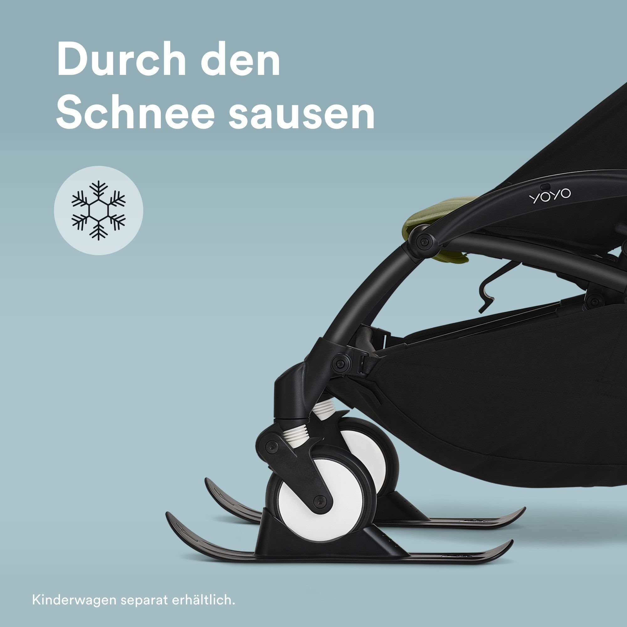 Stokke Kinderwagenaufsatz YOYO Ski - Schiebe deinen Kinderwagen einfach und sicher in den Schnee