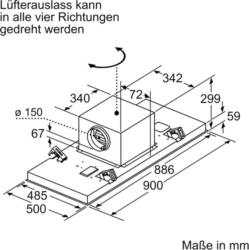 iQ500 SIEMENS Serie LR97CAQ50 Deckenhaube