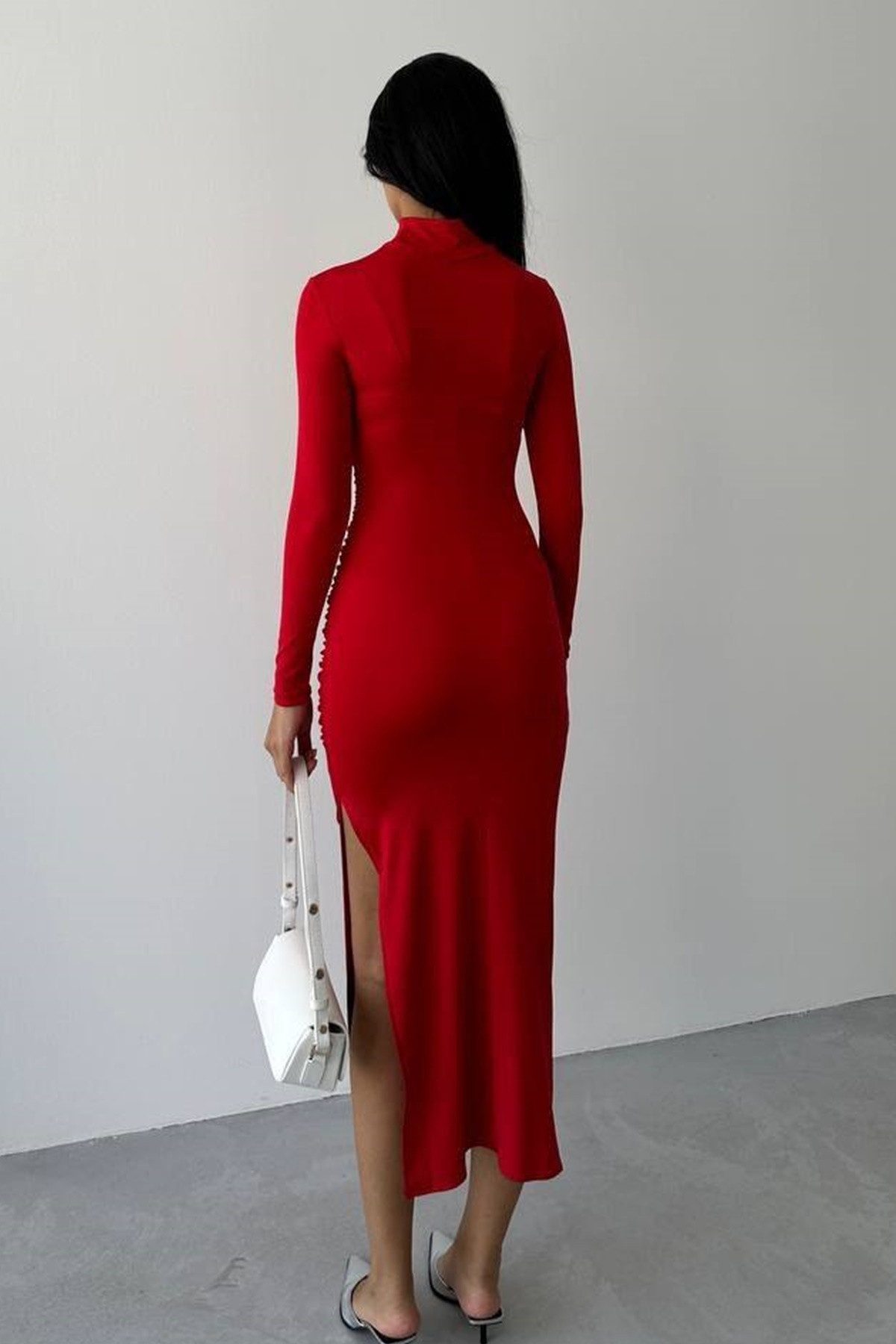 WOMAN VISION Maxikleid Damen Midi-Abendkleid aus günstig online kaufen