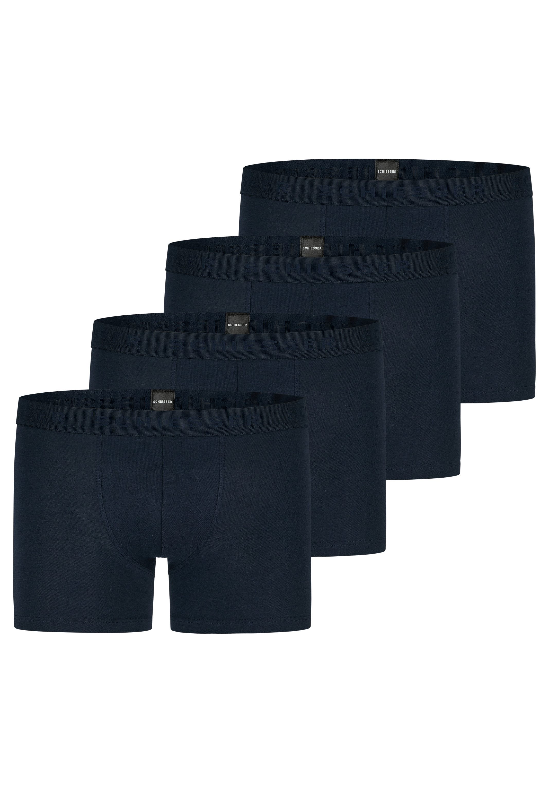 Schiesser Retro Boxer 4er Pack Teens Boys 95/5 Organic Cotton (Spar-Set, 4-St) Retro Short / Pant - Baumwolle - ohne Eingriff