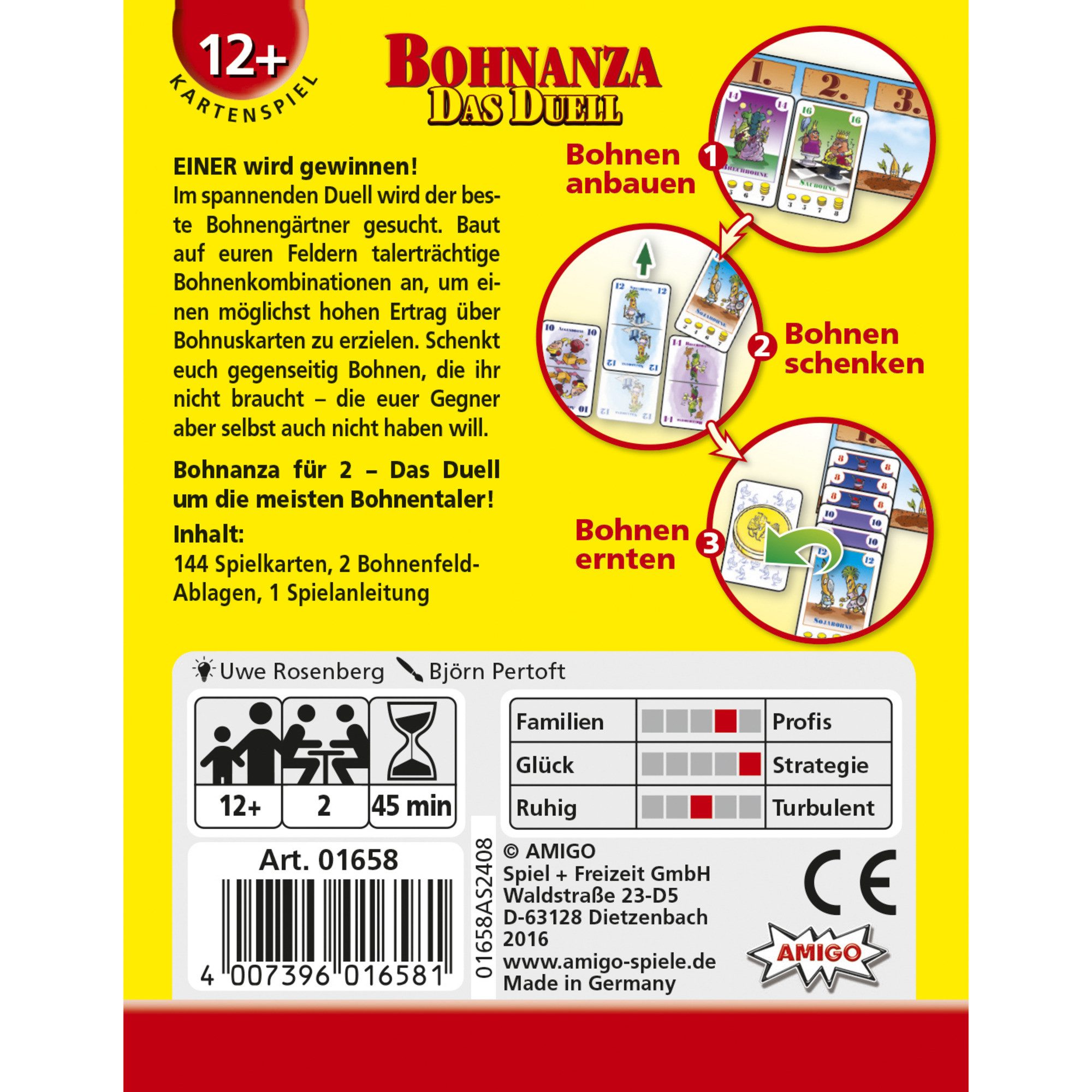 AMIGO Spiel Amigo Bohnanza - Das Duell, Kartenspiel