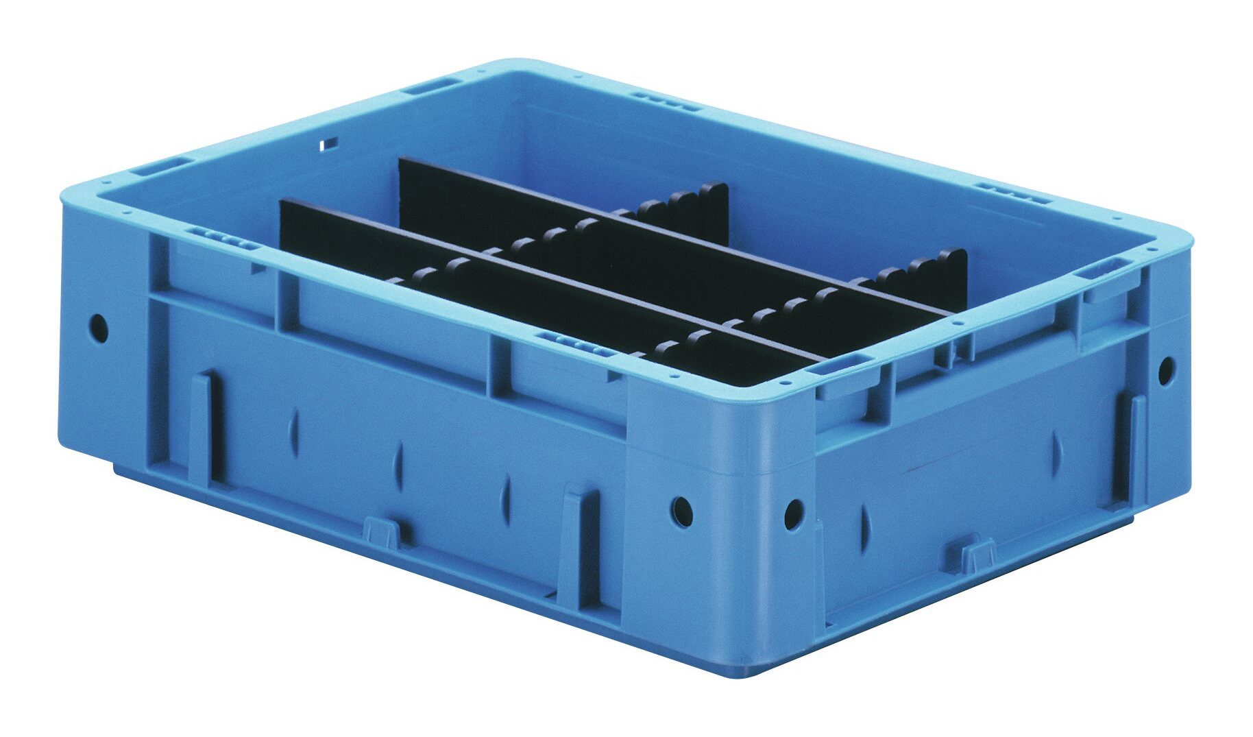 LA KA PE Stapelbox (10 Stück), Unterteiler 1150 x 80 x 5 mm, (Pack a