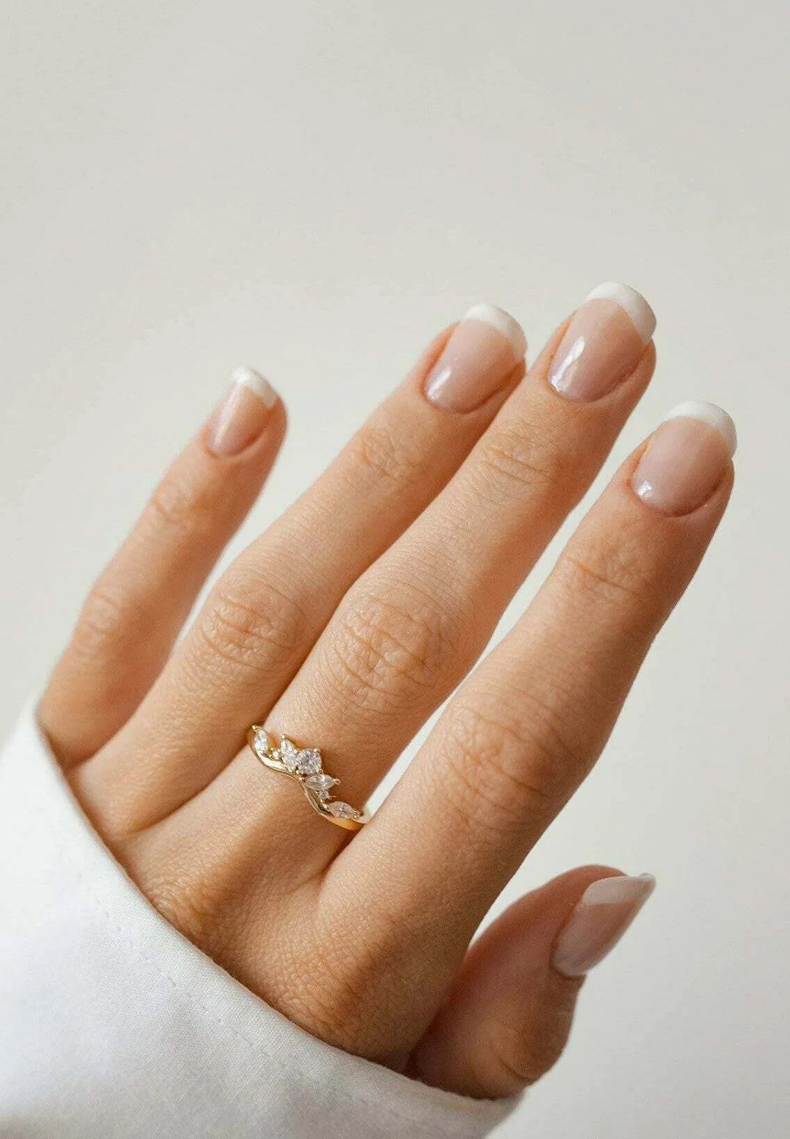 Hey Happiness Silberring Trauring Zirkonia, vergoldet, Kristalle Verlobungs günstig online kaufen