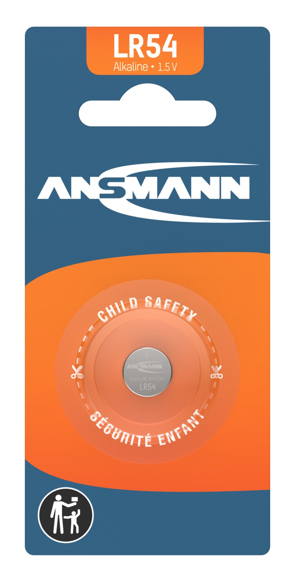 ANSMANN AG Alkaline Knopfzelle LR54 / LR1130 / AG10 Knopfzelle
